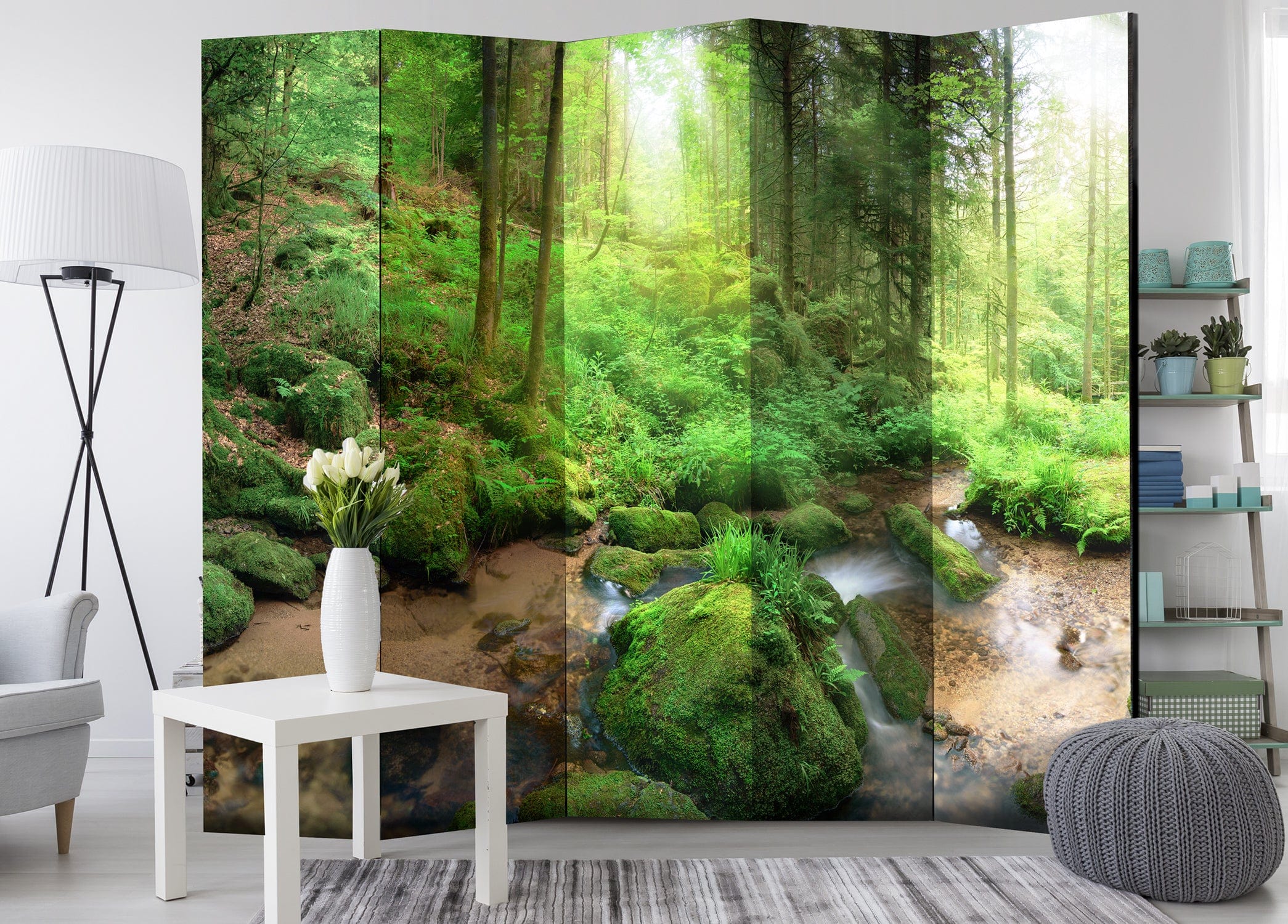Aizslietnis 5-daļīgs - Mitrs mežs (225x172cm) 225x172 cm Home Trends