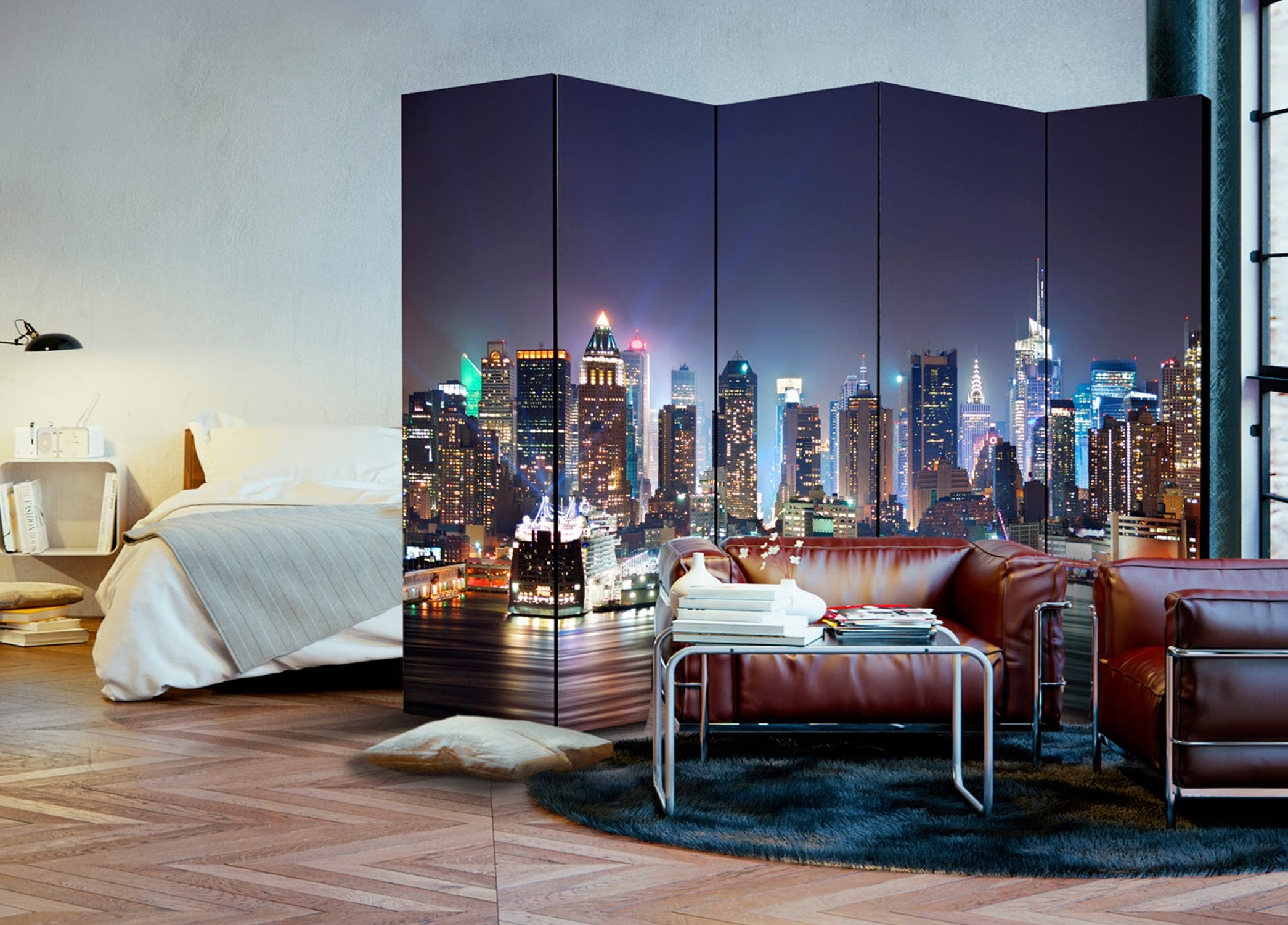 Aizslietnis 5-daļīgs - Nakts osta (225x172cm) 225x172 cm Home Trends