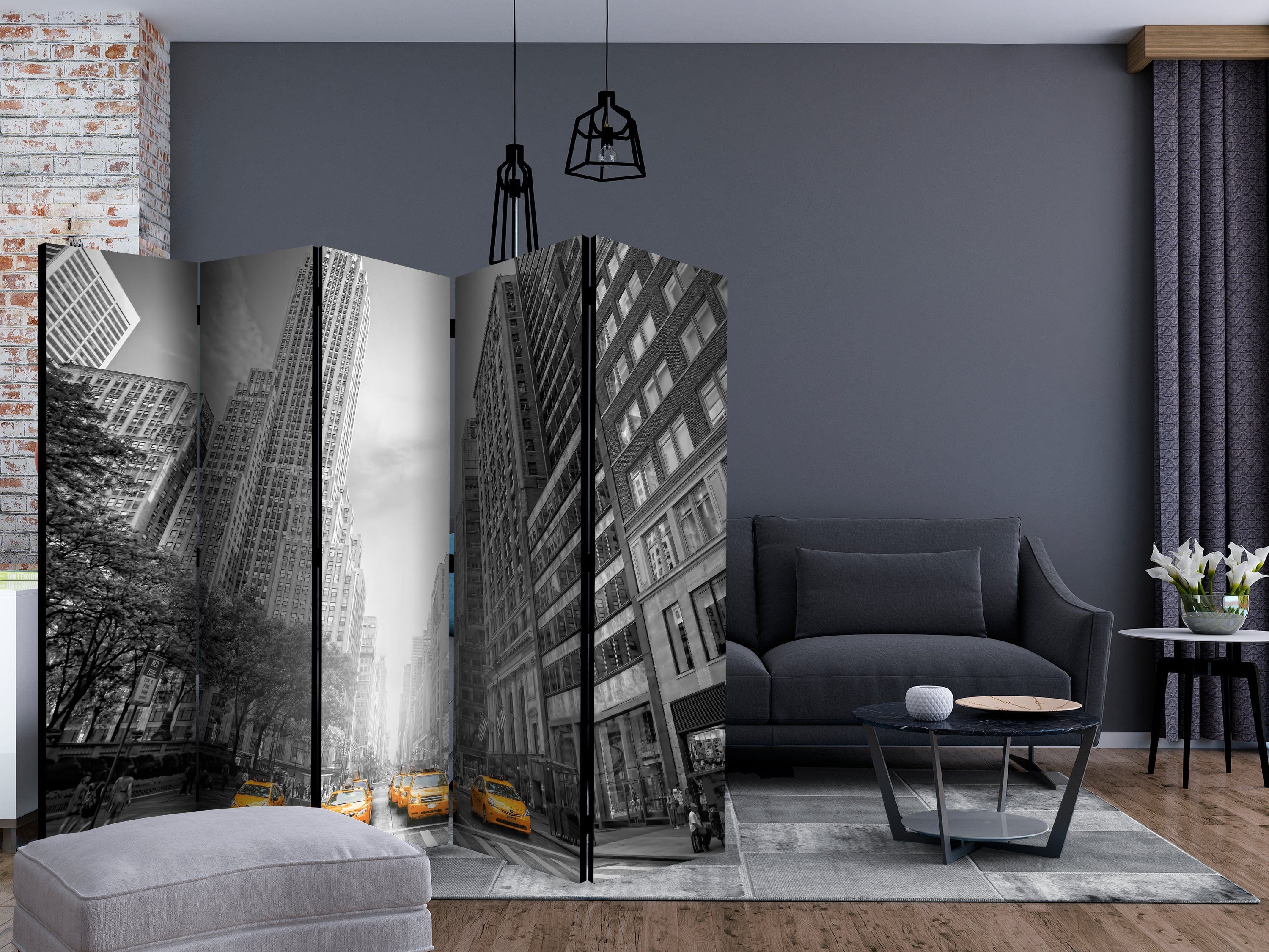 Aizslietnis 5-daļīgs - Ņujorka - dzeltenie taksometri (225x172cm) 225x172 cm Home Trends