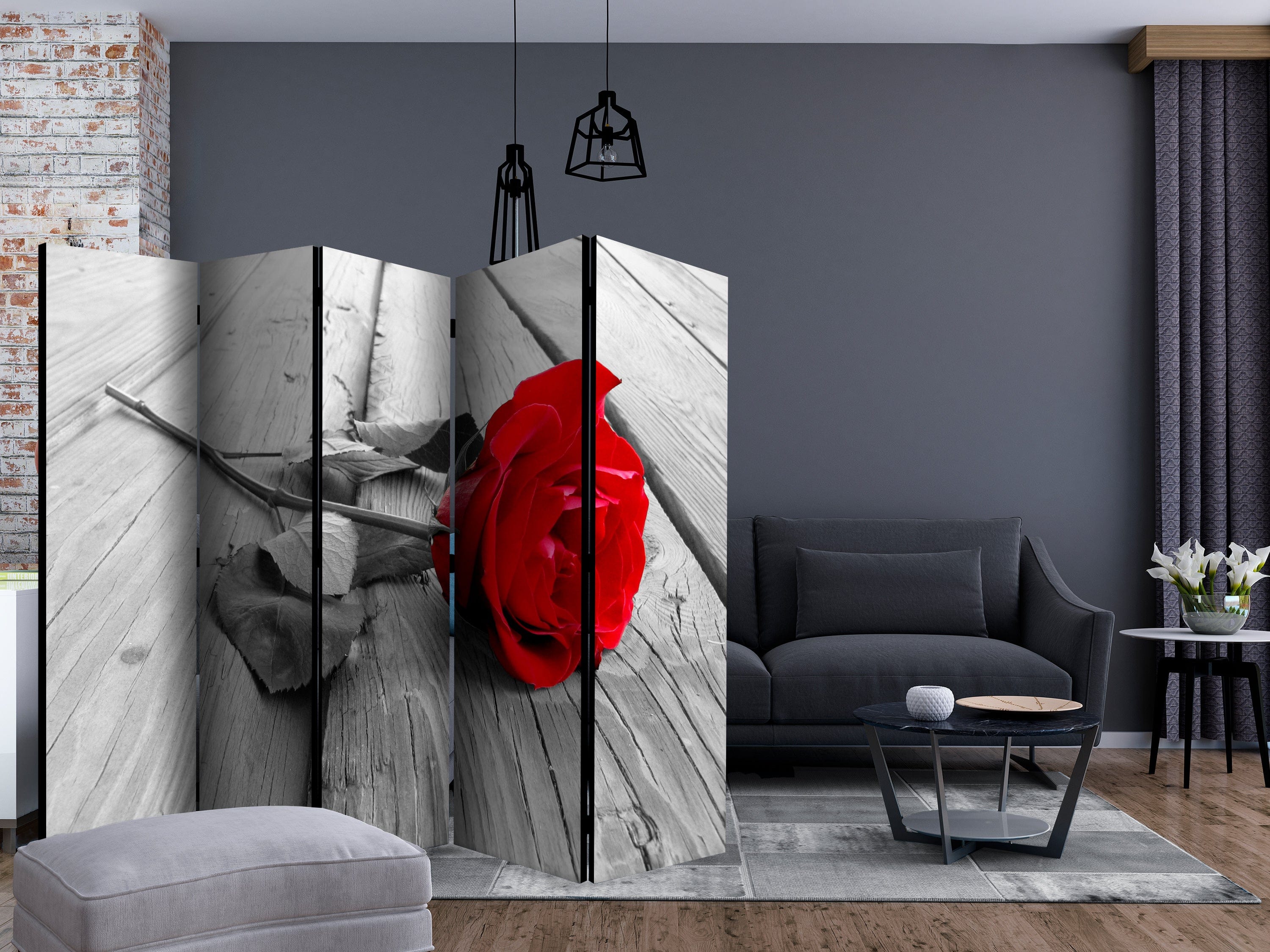 Aizslietnis 5-daļīgs - Pamesta roze (225x172cm) 225x172 cm Home Trends
