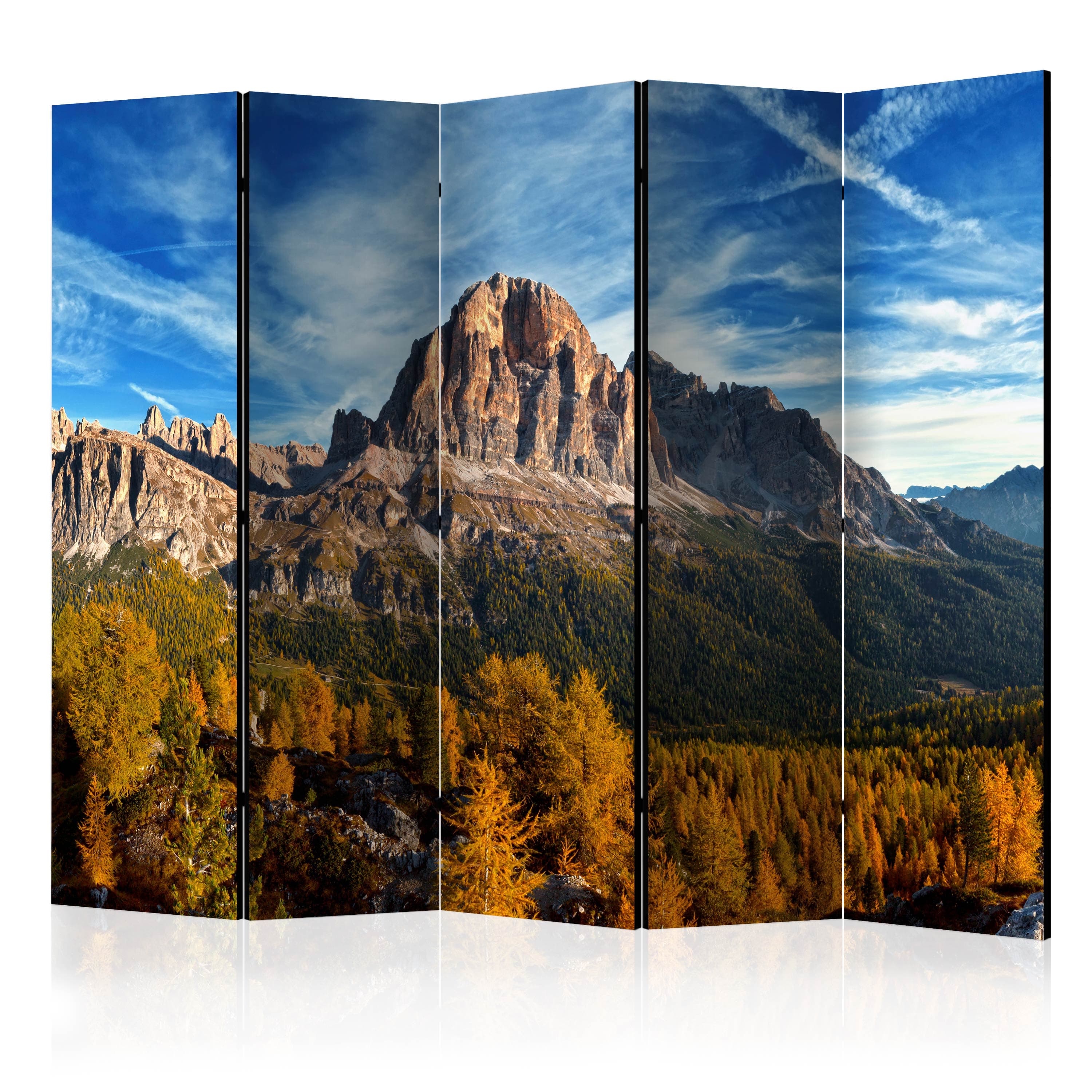 Aizslietnis 5-daļīgs - Panorāmas skats uz Itālijas Dolomītiem (225x172cm) 225x172 cm Home Trends