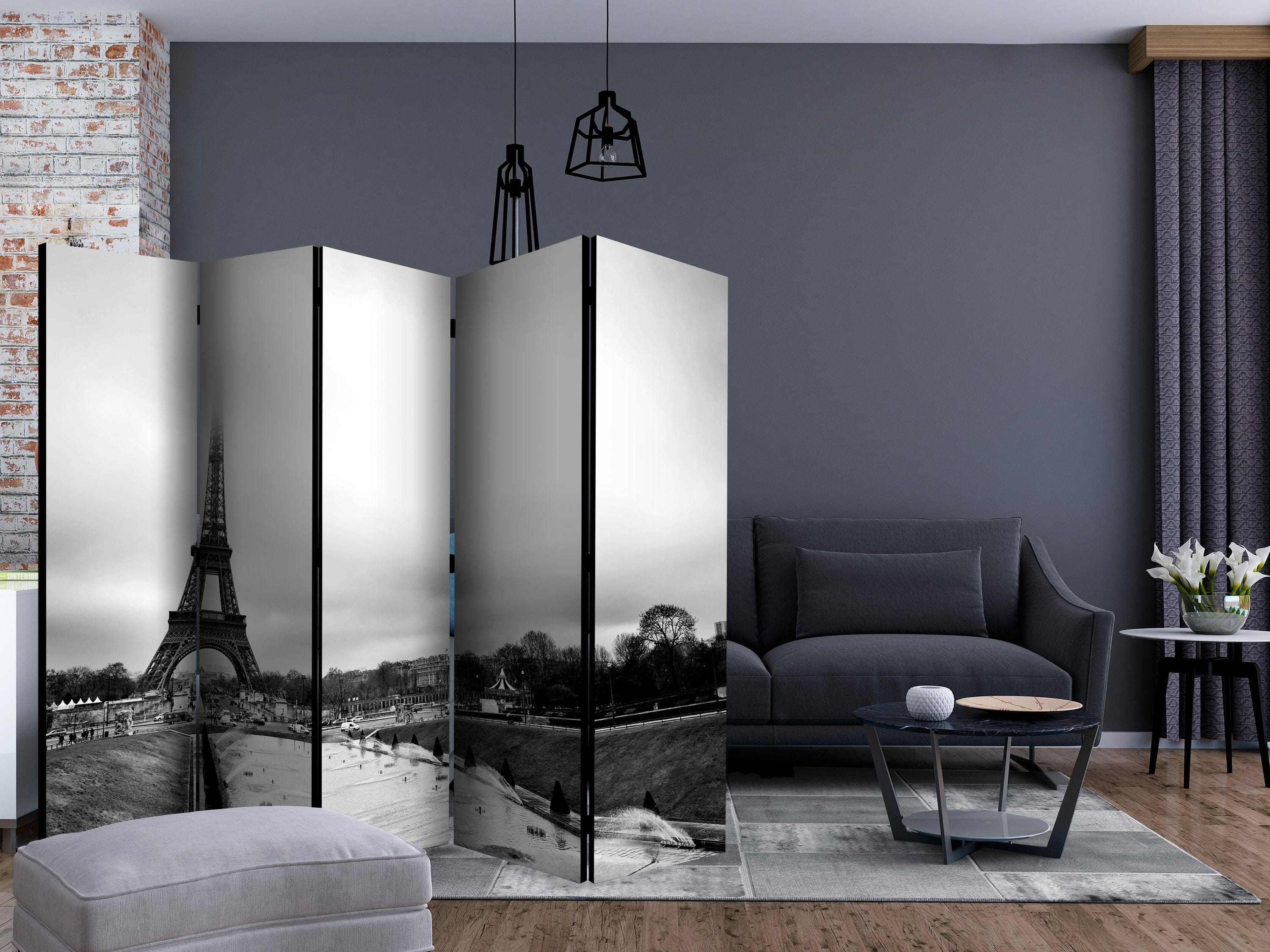 Aizslietnis 5-daļīgs - Parīze - Eifeļa tornis (225x172cm) 225x172 cm Home Trends