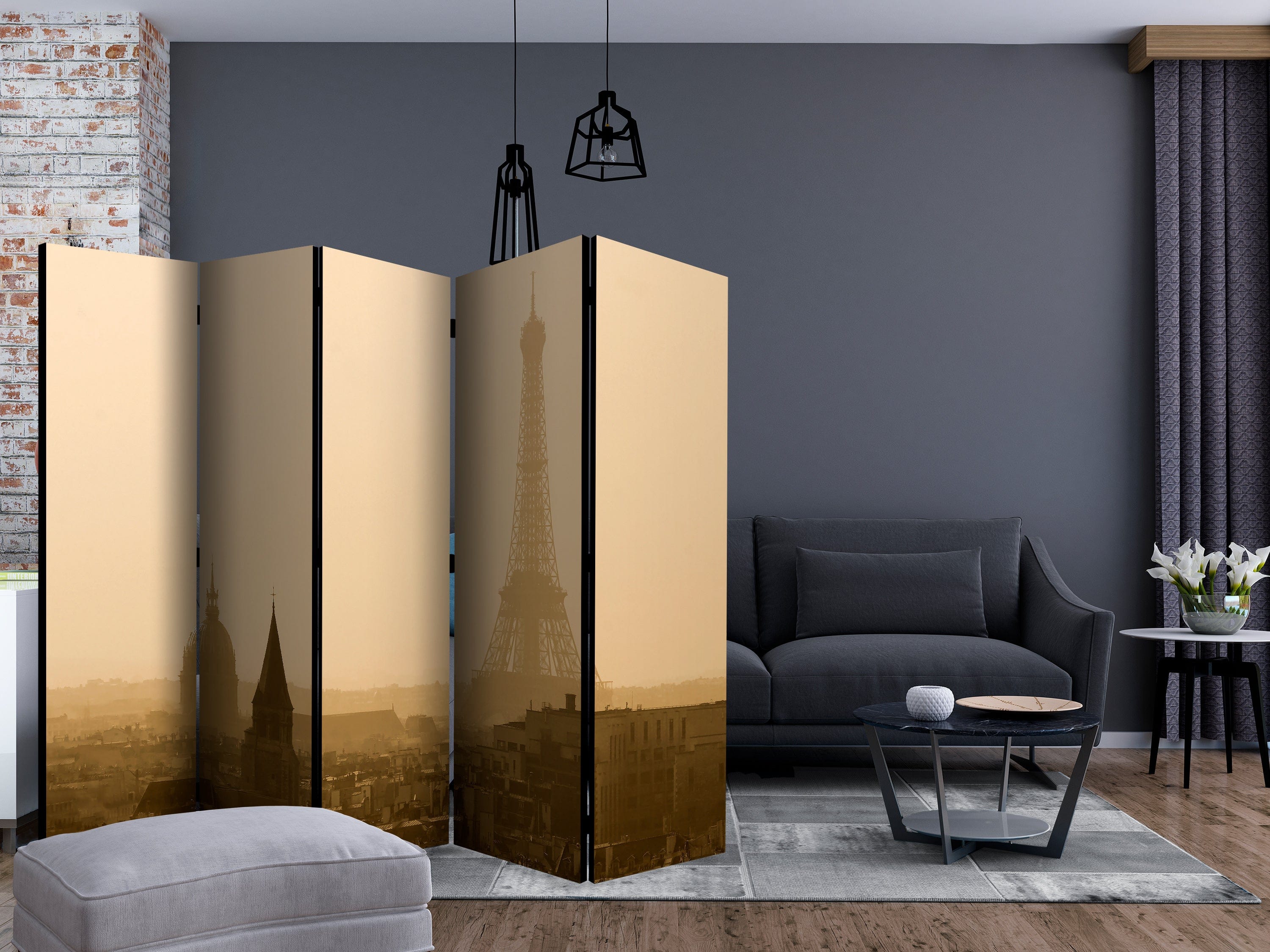 Aizslietnis 5-daļīgs - Parīze rītausmā (225x172cm) 225x172 cm Home Trends