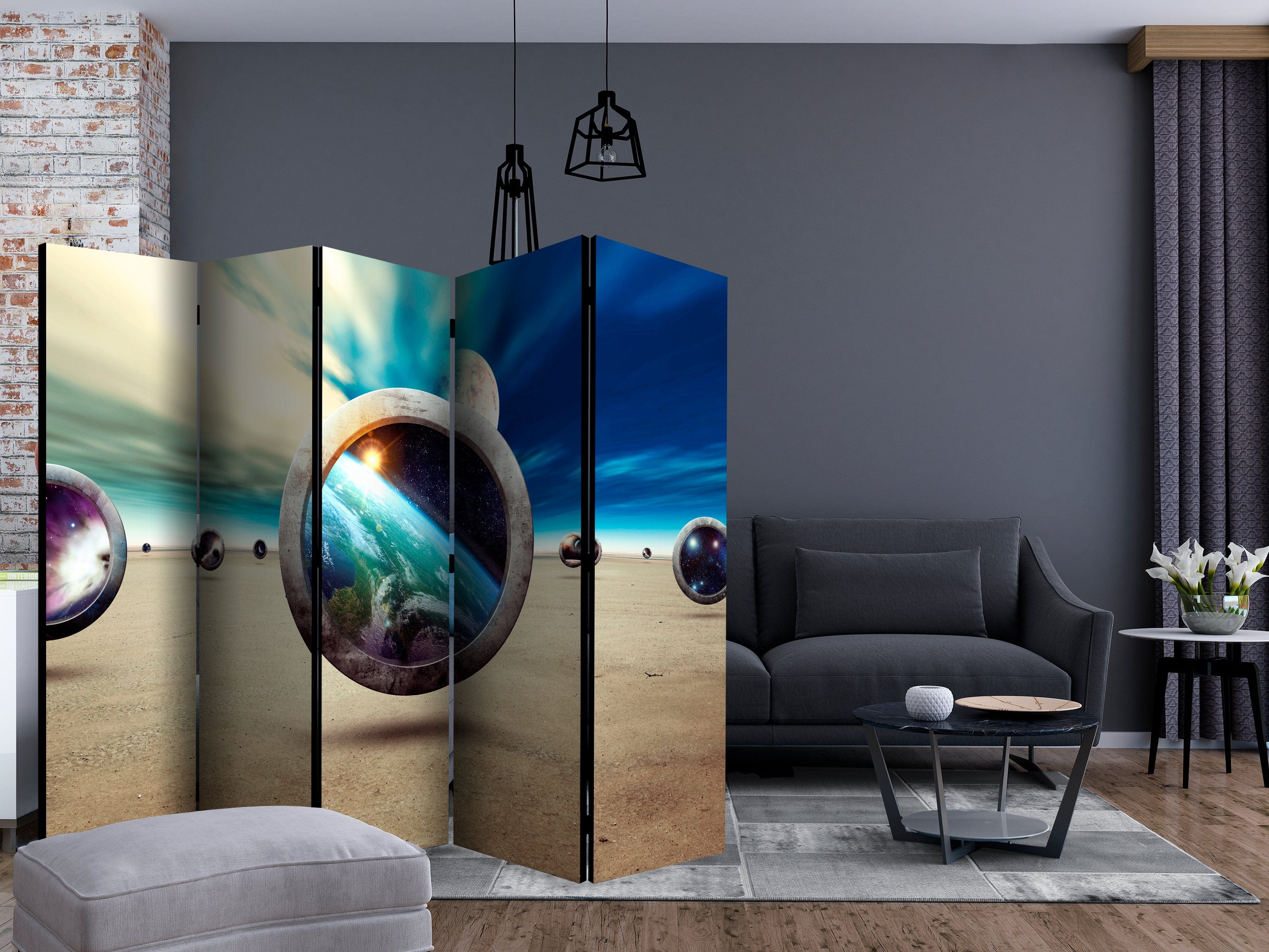 Aizslietnis 5-daļīgs - Pastaiga pa planētu (225x172cm) 225x172 cm Home Trends