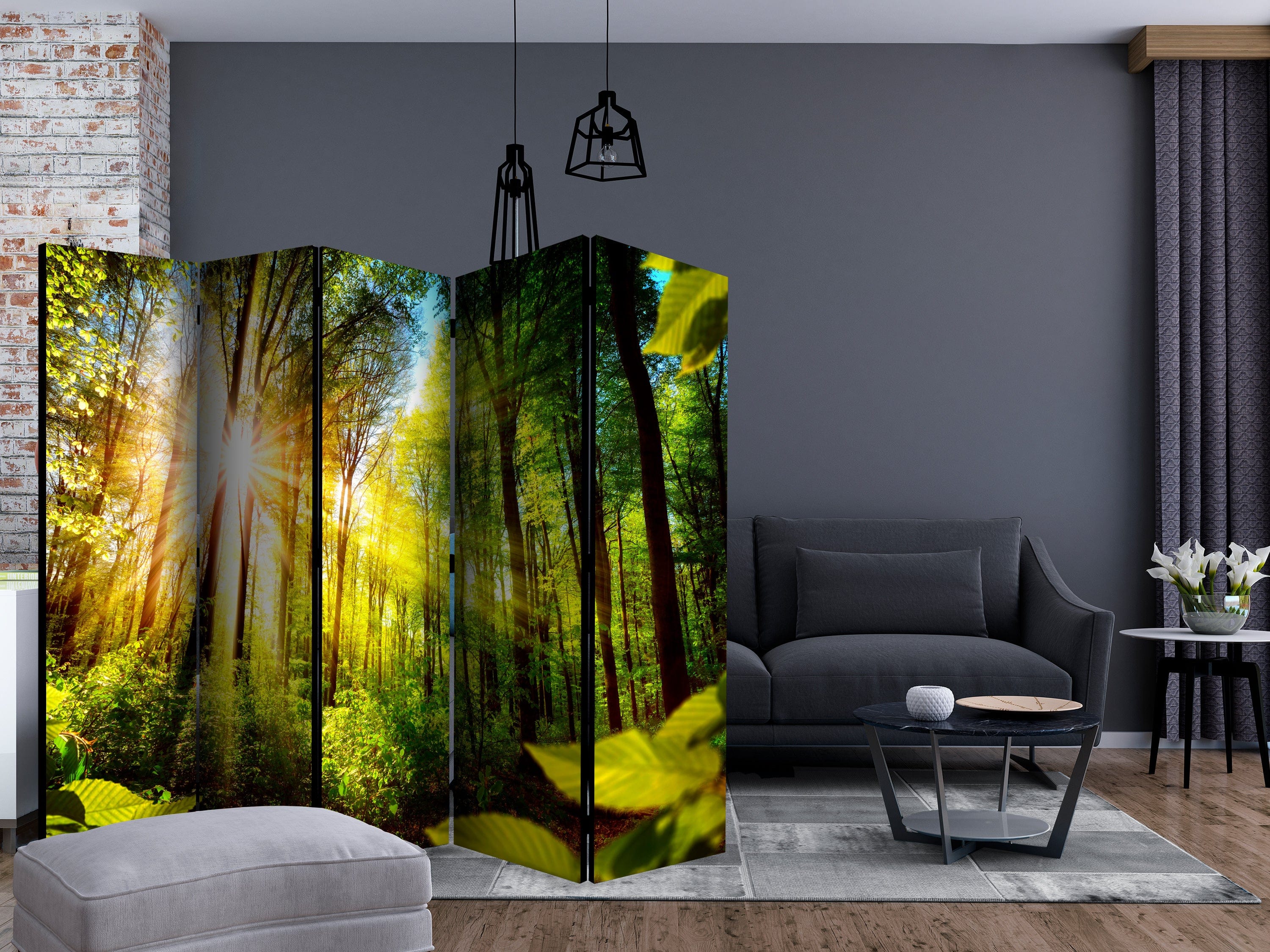 Aizslietnis 5-daļīgs - Patvērums mežā (225x172cm) 225x172 cm Home Trends