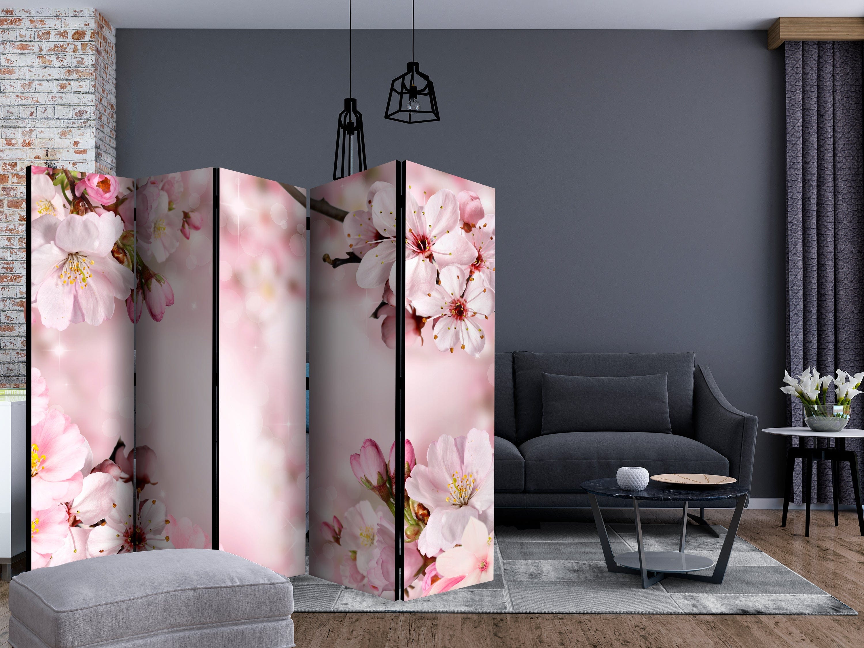 Aizslietnis 5-daļīgs - Pavasara ķiršu ziedi (225x172cm) 225x172 cm Home Trends