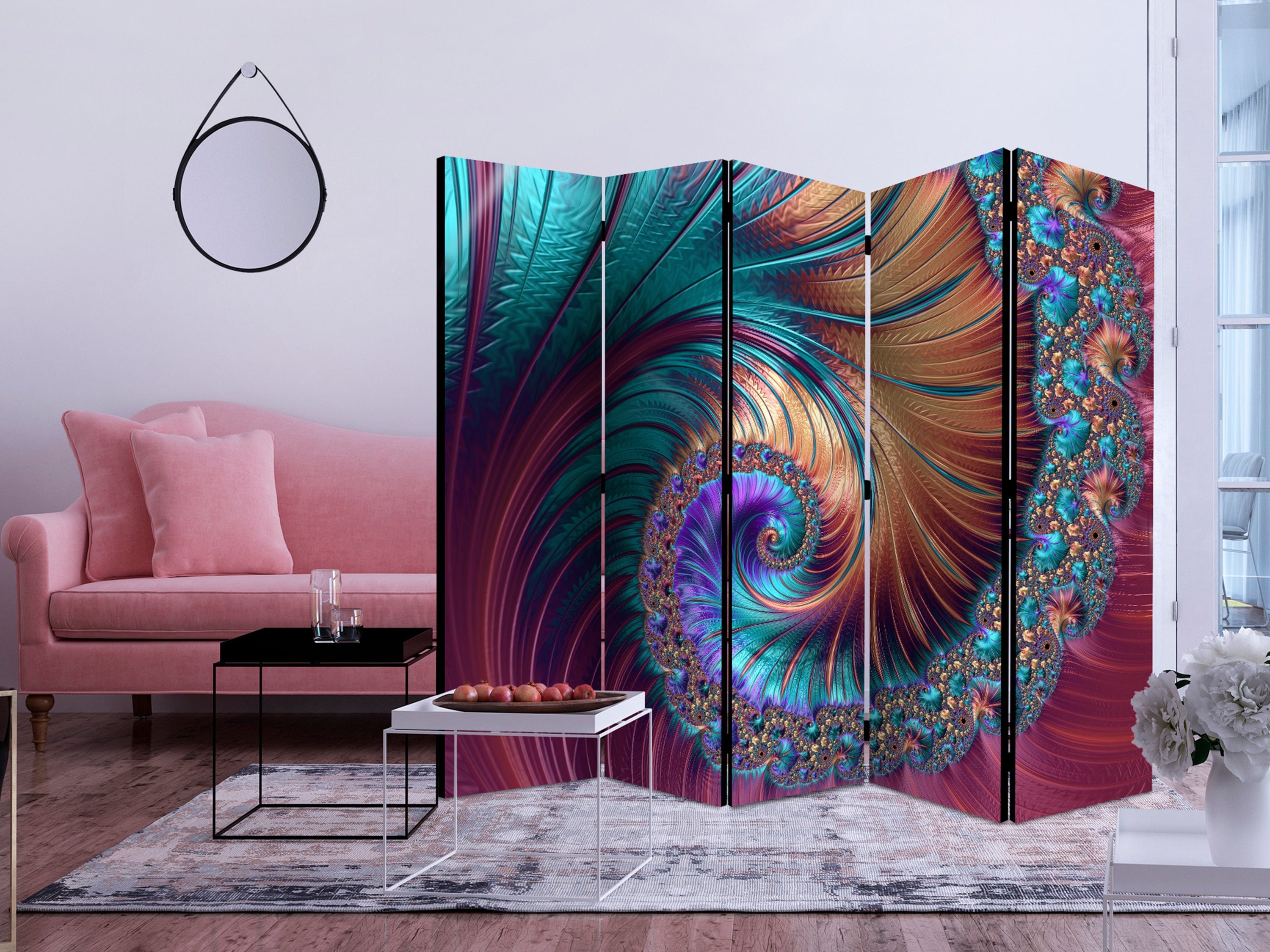 Aizslietnis 5-daļīgs - Pāvu aste (225x172cm) 225x172 cm Home Trends