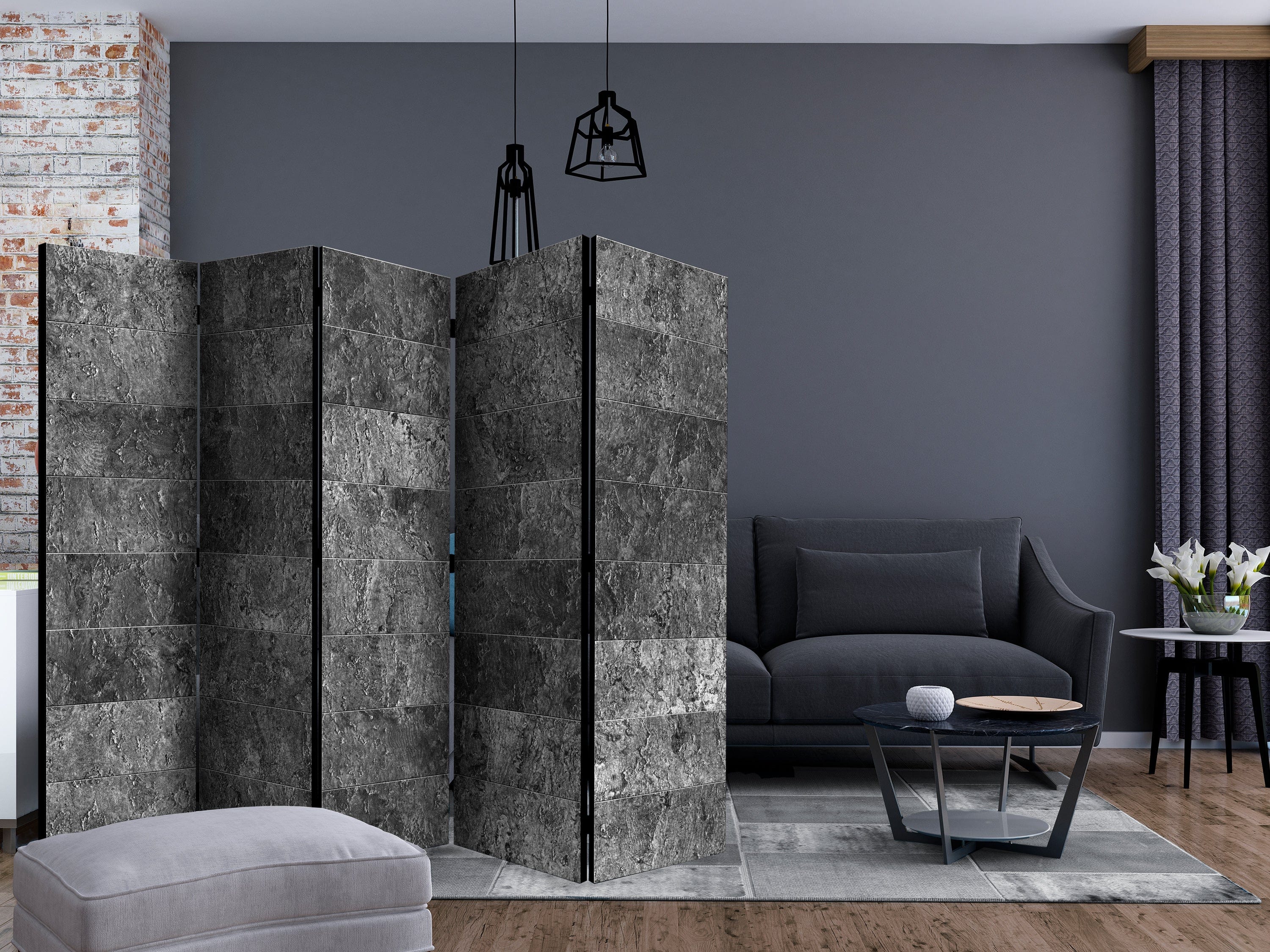 Aizslietnis 5-daļīgs - Pelēka nokrāsas 2 (225x172cm) 225x172 cm Home Trends