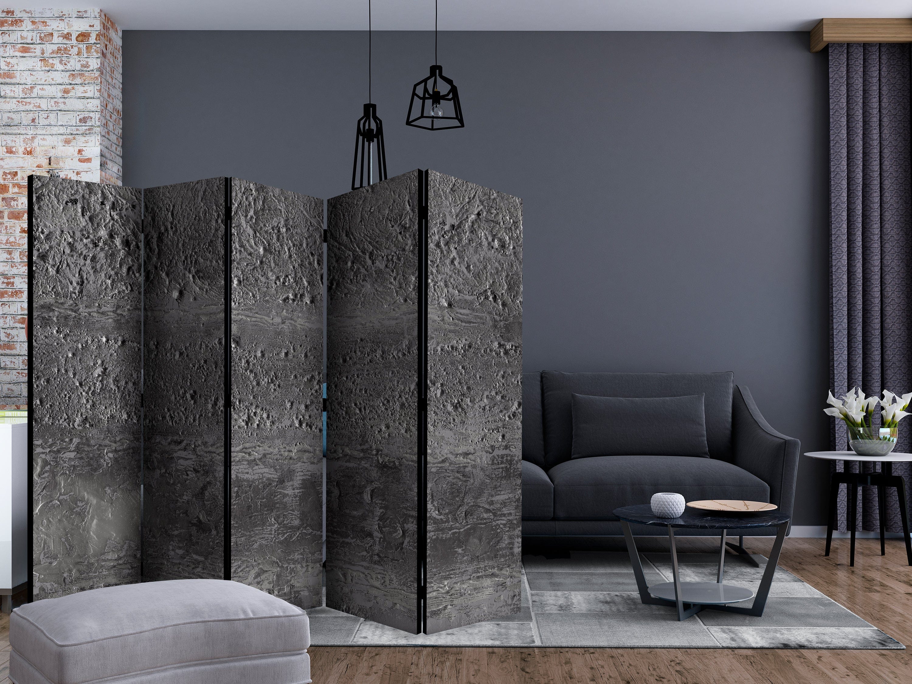 Aizslietnis 5-daļīgs - Pelēka vētra (225x172cm) 225x172 cm Home Trends