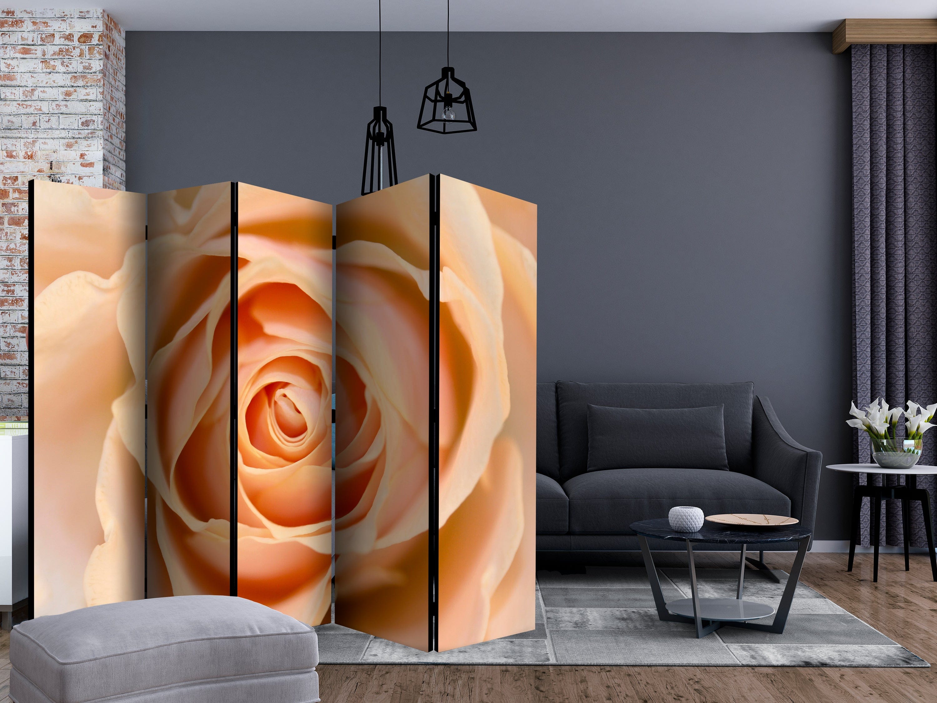 Aizslietnis 5-daļīgs - Persiku krāsas roze (225x172cm) 225x172 cm Home Trends