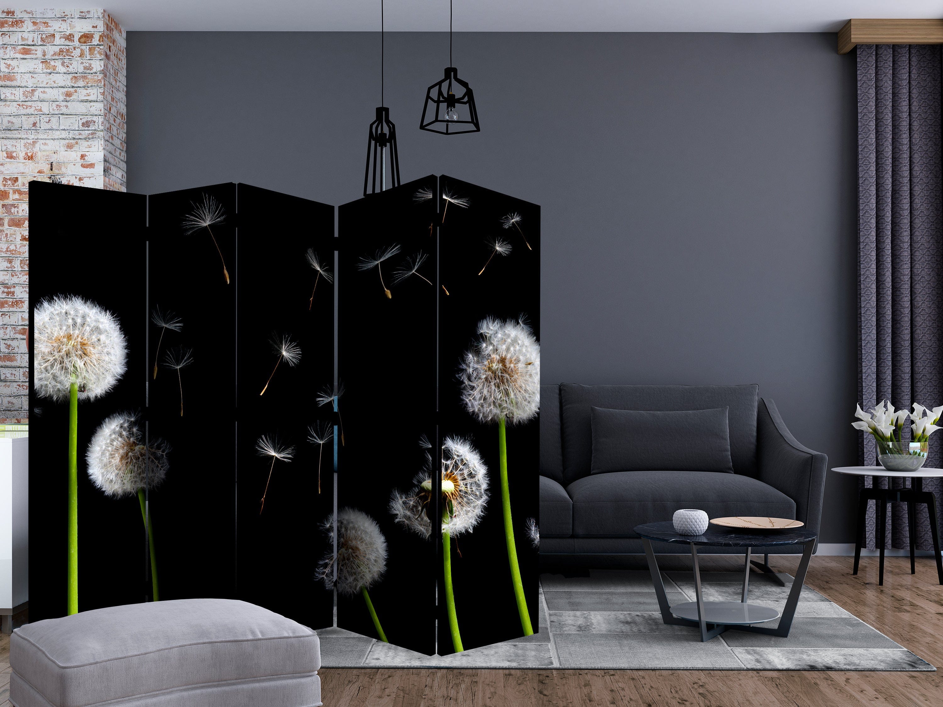 Aizslietnis 5-daļīgs - Pienenes vējā (225x172cm) 225x172 cm Home Trends
