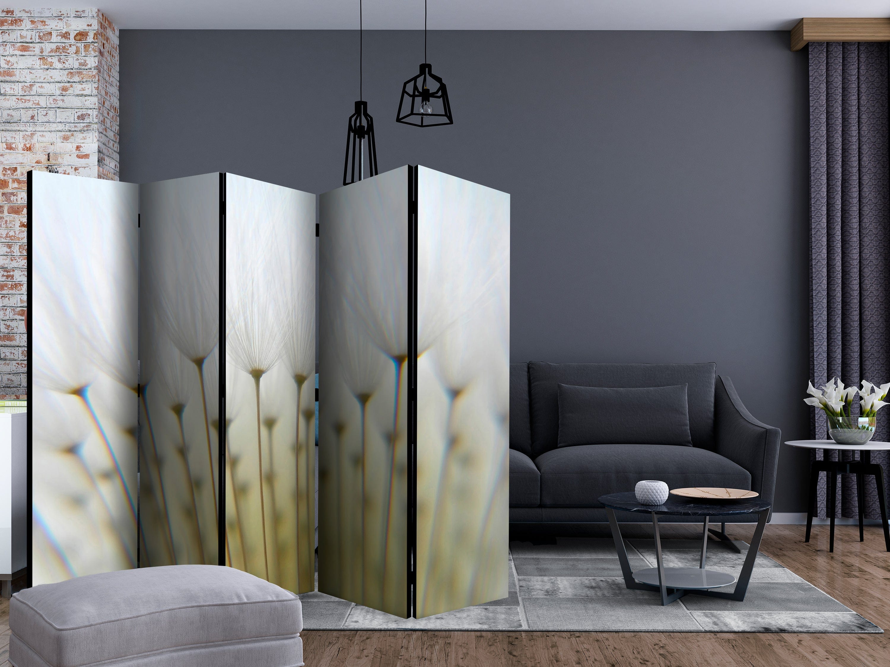 Aizslietnis 5-daļīgs - Pieneņu mežs (225x172cm) 225x172 cm Home Trends