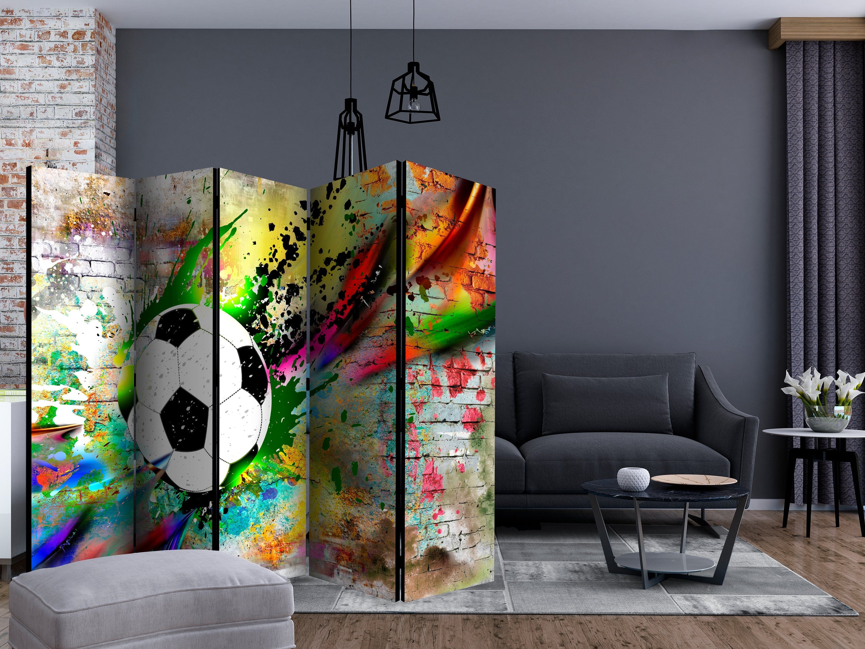 Aizslietnis 5-daļīgs - Pilsētas spēle (225x172cm) 225x172 cm Home Trends