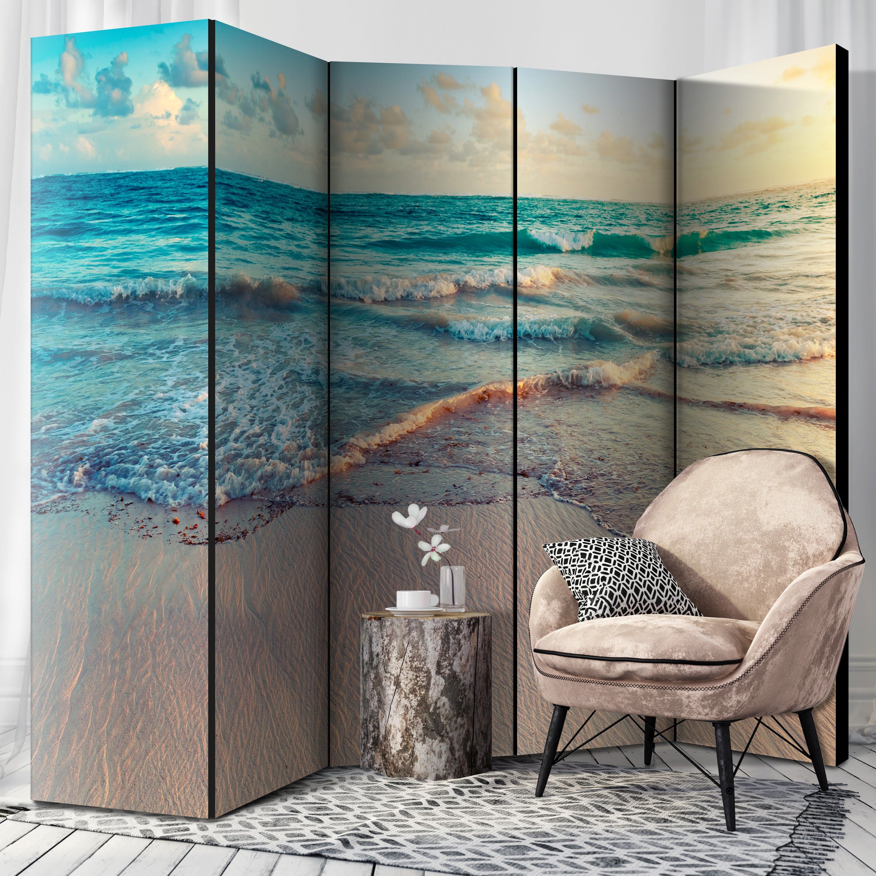 Aizslietnis 5-daļīgs - Pludmale Punta Kanā (225x172cm) 225x172 cm Home Trends