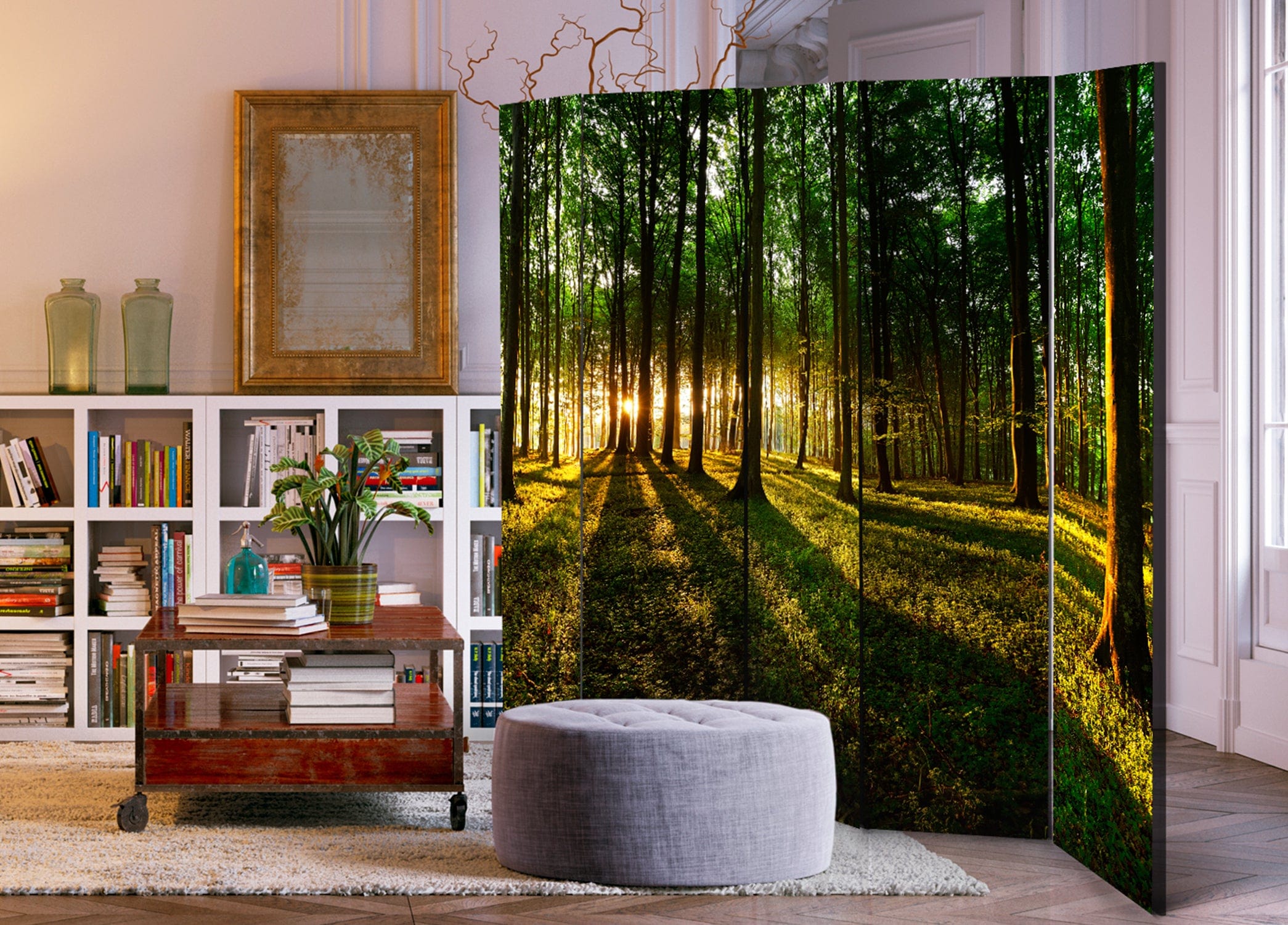 Aizslietnis 5-daļīgs - Rīts mežā (225x172cm) 225x172 cm Home Trends