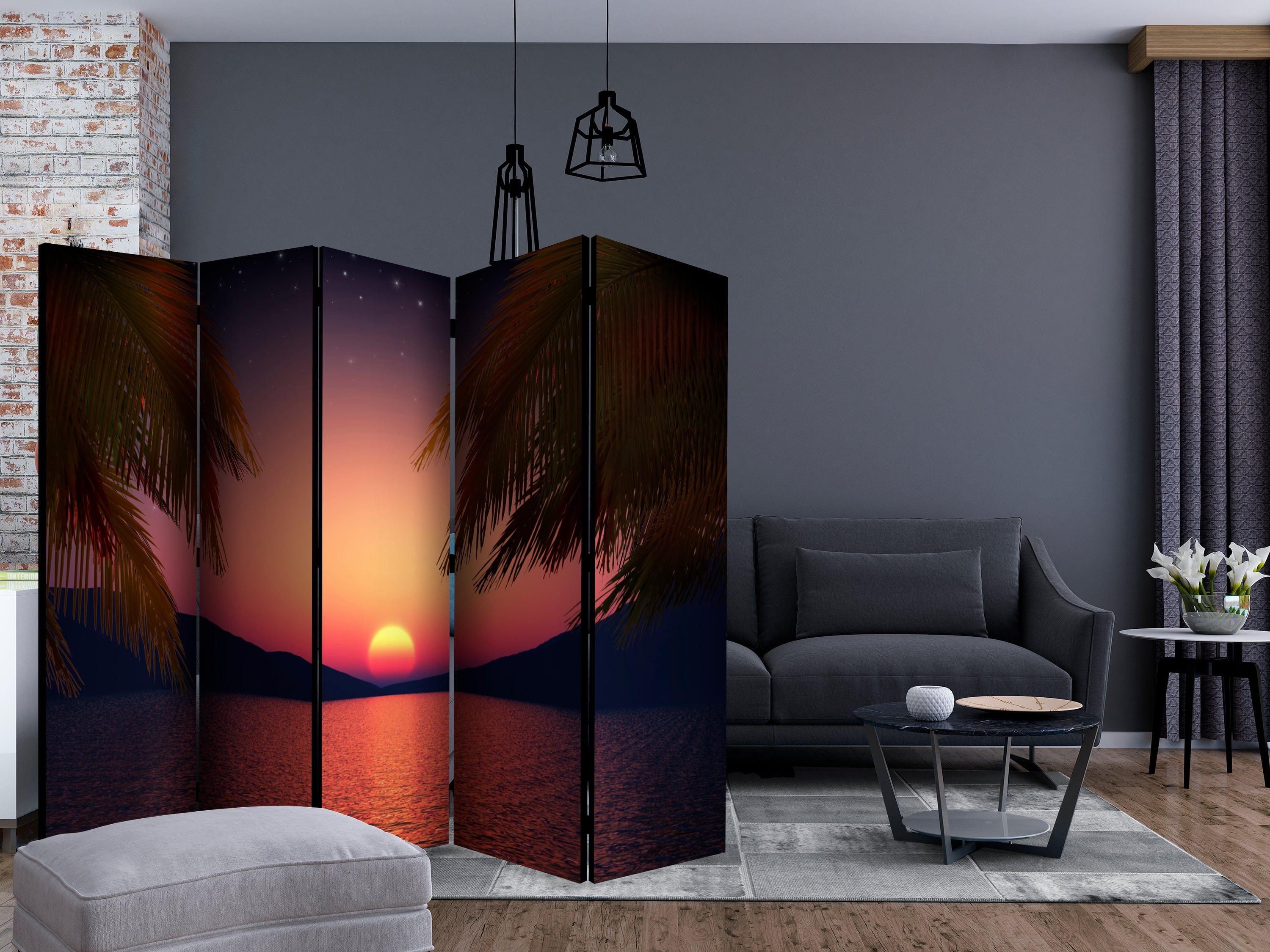 Aizslietnis 5-daļīgs - Romantisks vakars pludmalē (225x172cm) 225x172 cm Home Trends
