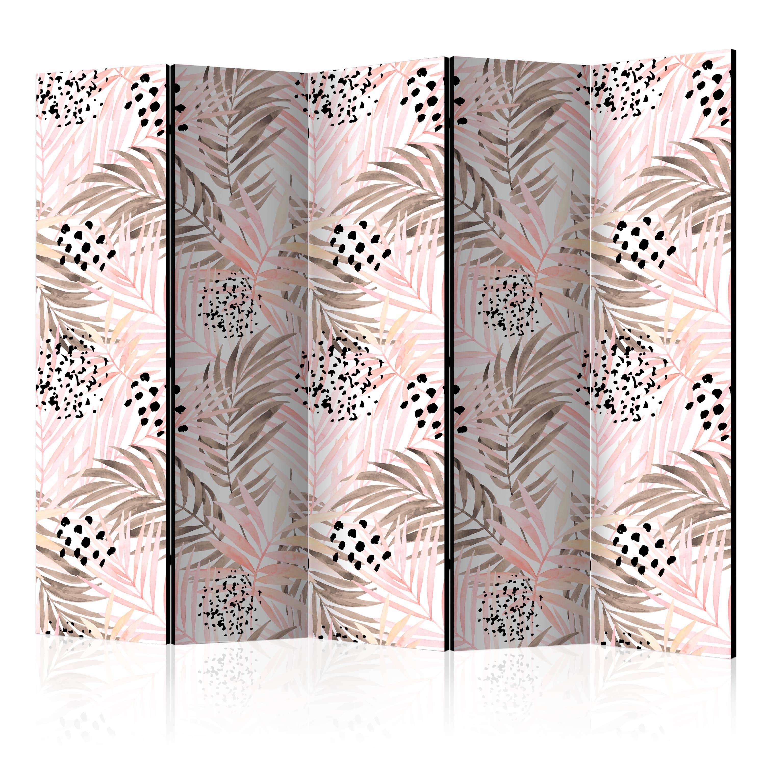Aizslietnis 5-daļīgs - Rozā palmu lapas (225x172cm) 225x172 cm Home Trends
