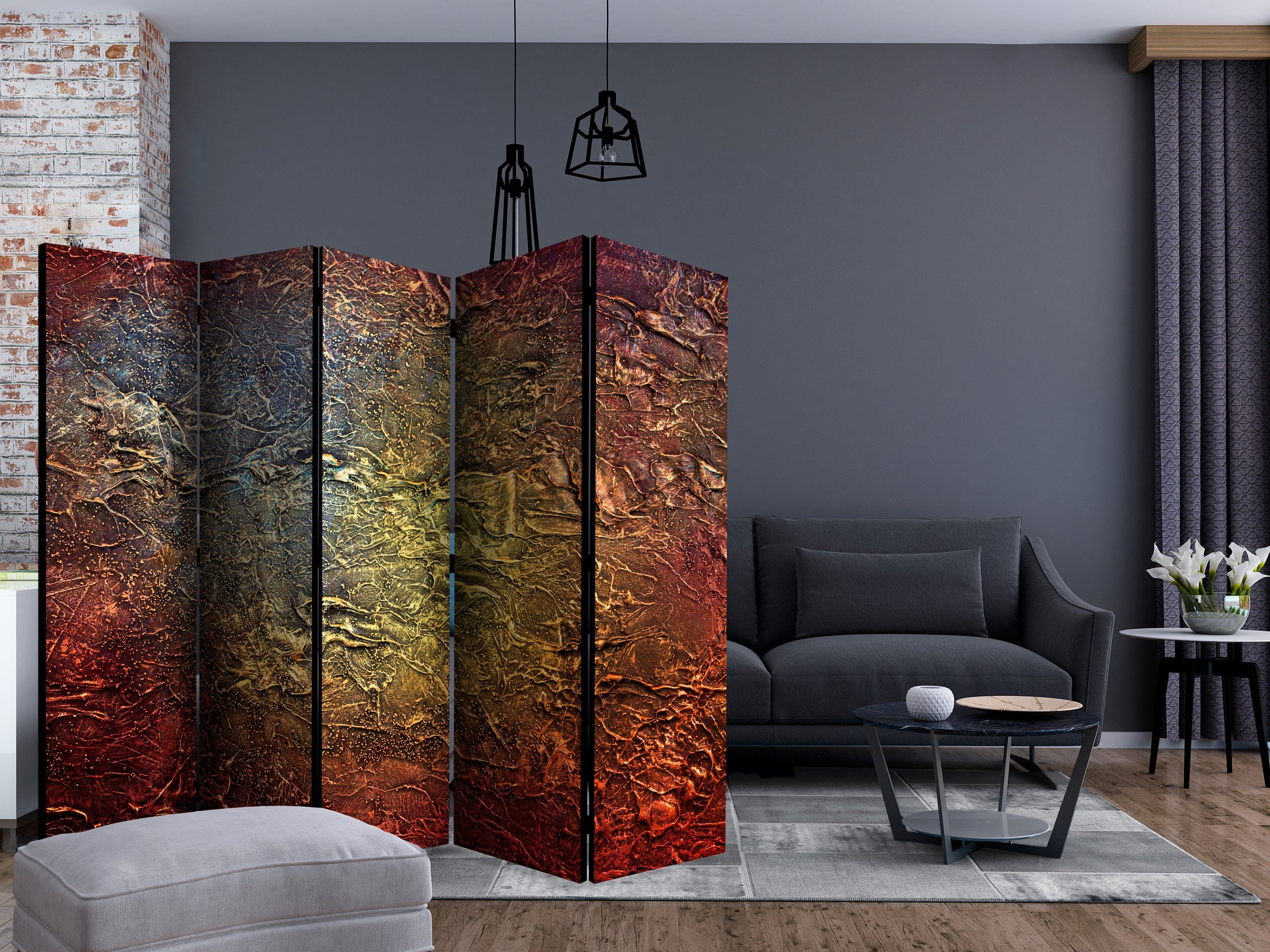 Aizslietnis 5-daļīgs - Sarkanais zelts (225x172cm) 225x172 cm Home Trends