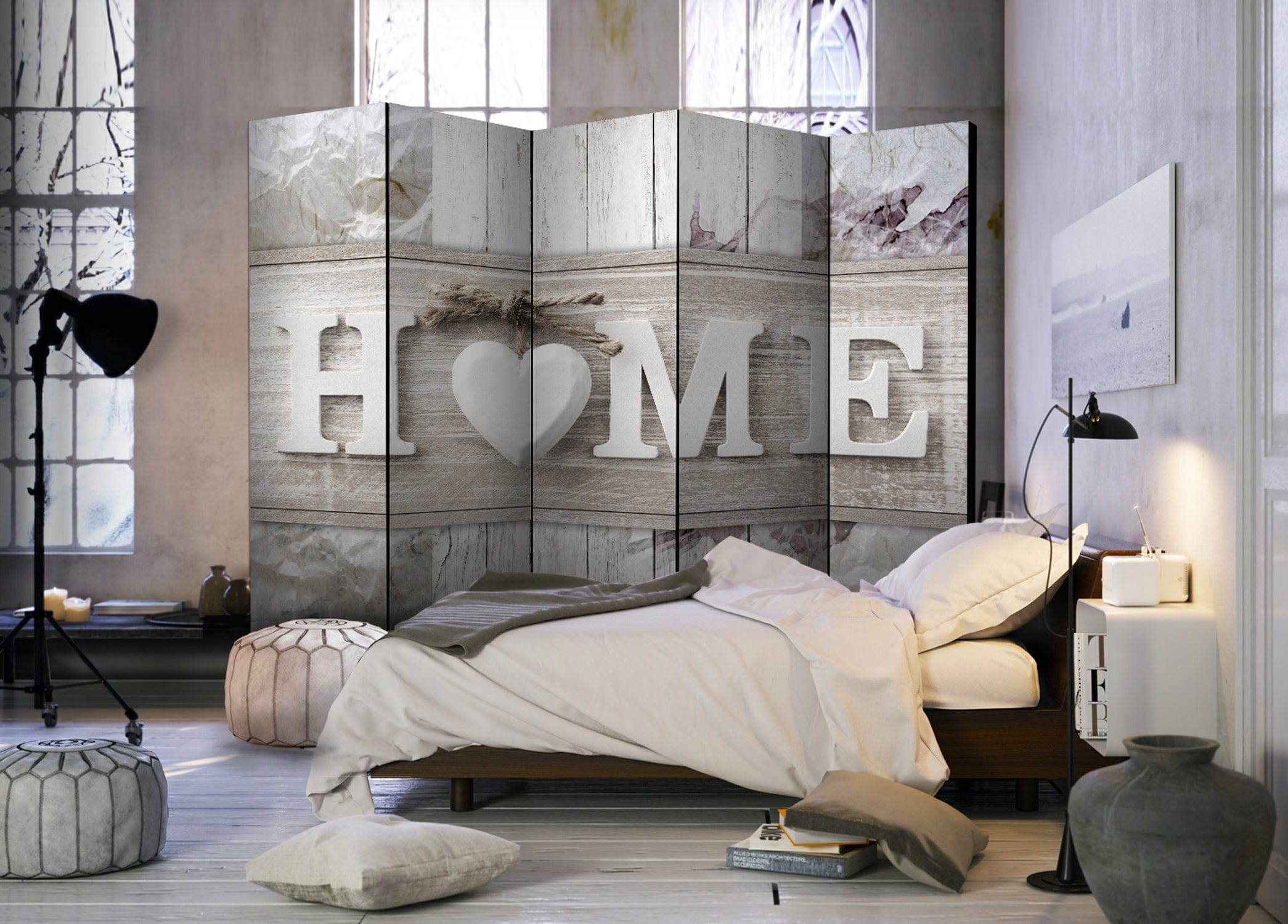 Aizslietnis 5-daļīgs - Uzraksts Home (225x172cm) 225x172 cm Home Trends