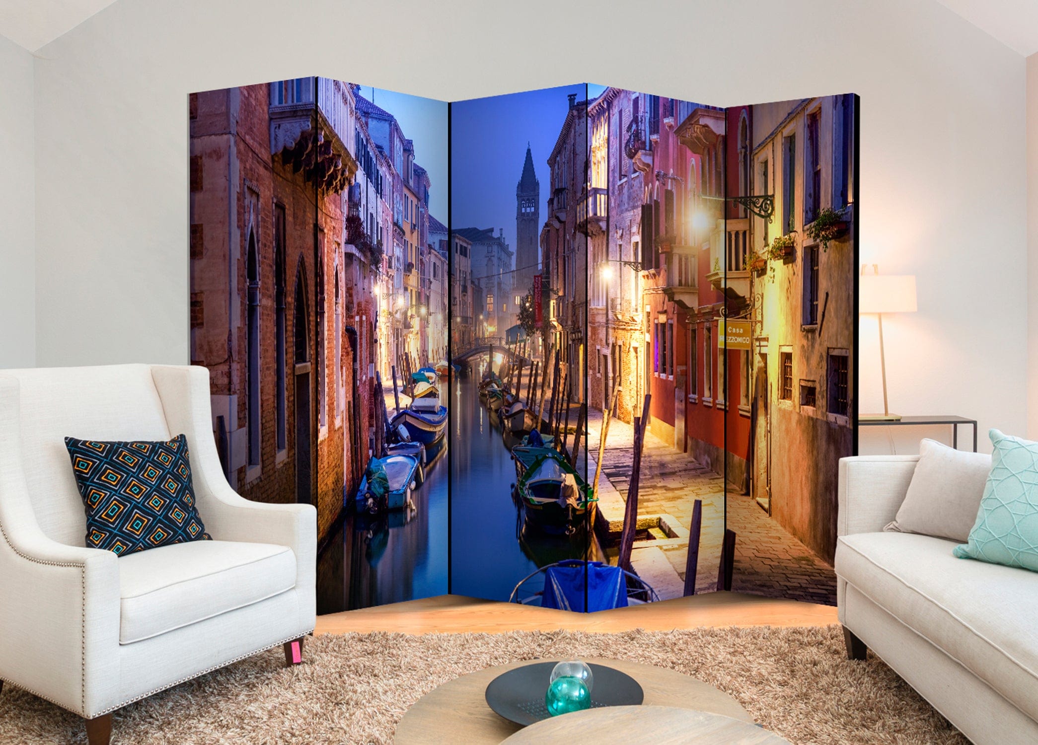 Aizslietnis 5-daļīgs - Vakars Venēcijā (225x172cm) 225x172 cm Home Trends