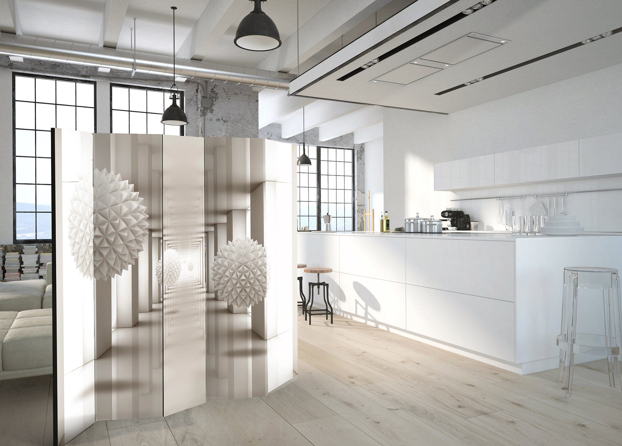 Aizslietnis 5-daļīgs - Vārti uz nākotni (225x172cm) 225x172 cm Home Trends