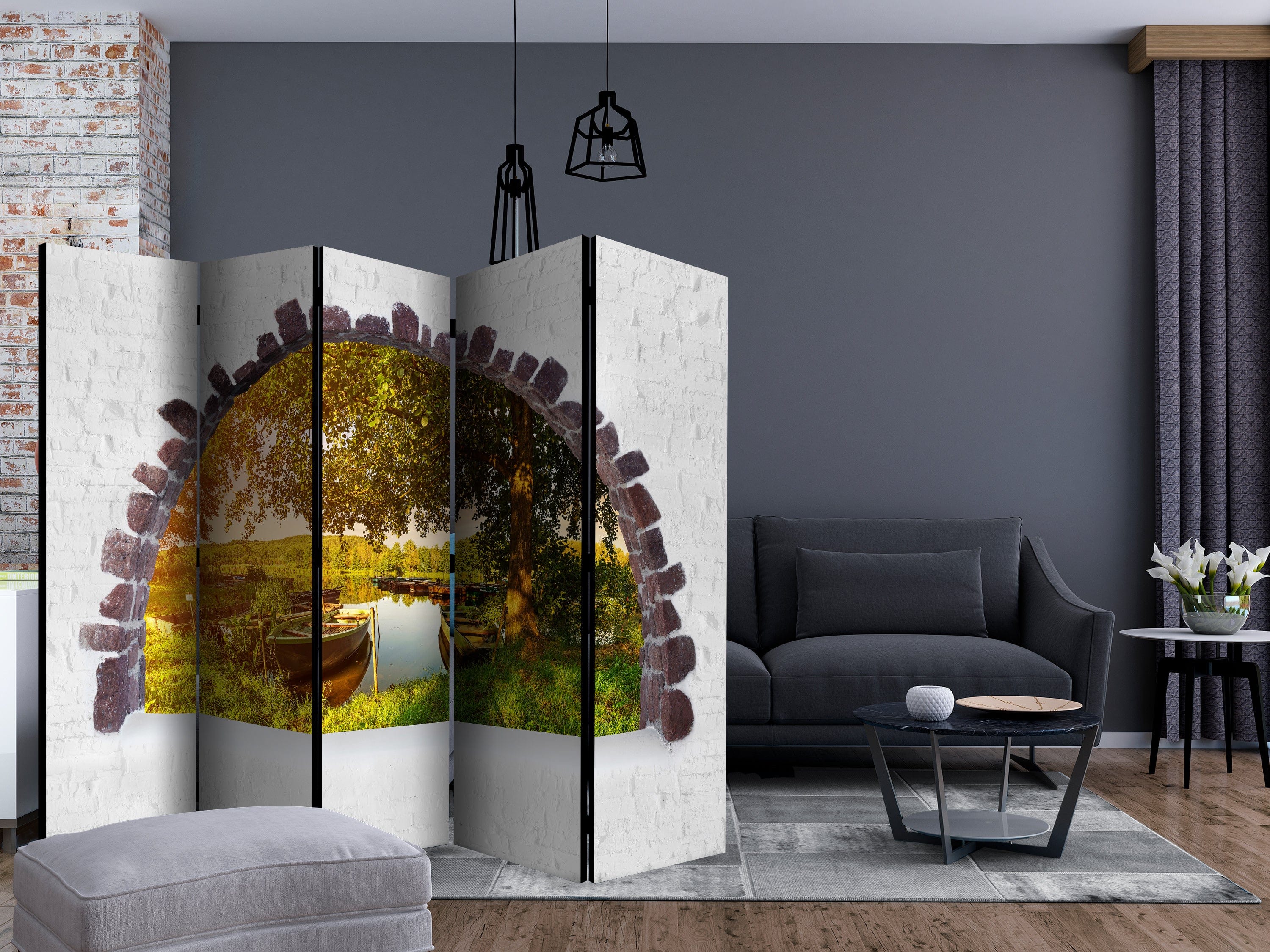 Aizslietnis 5-daļīgs - Vasaras ezers (225x172cm) 225x172 cm Home Trends