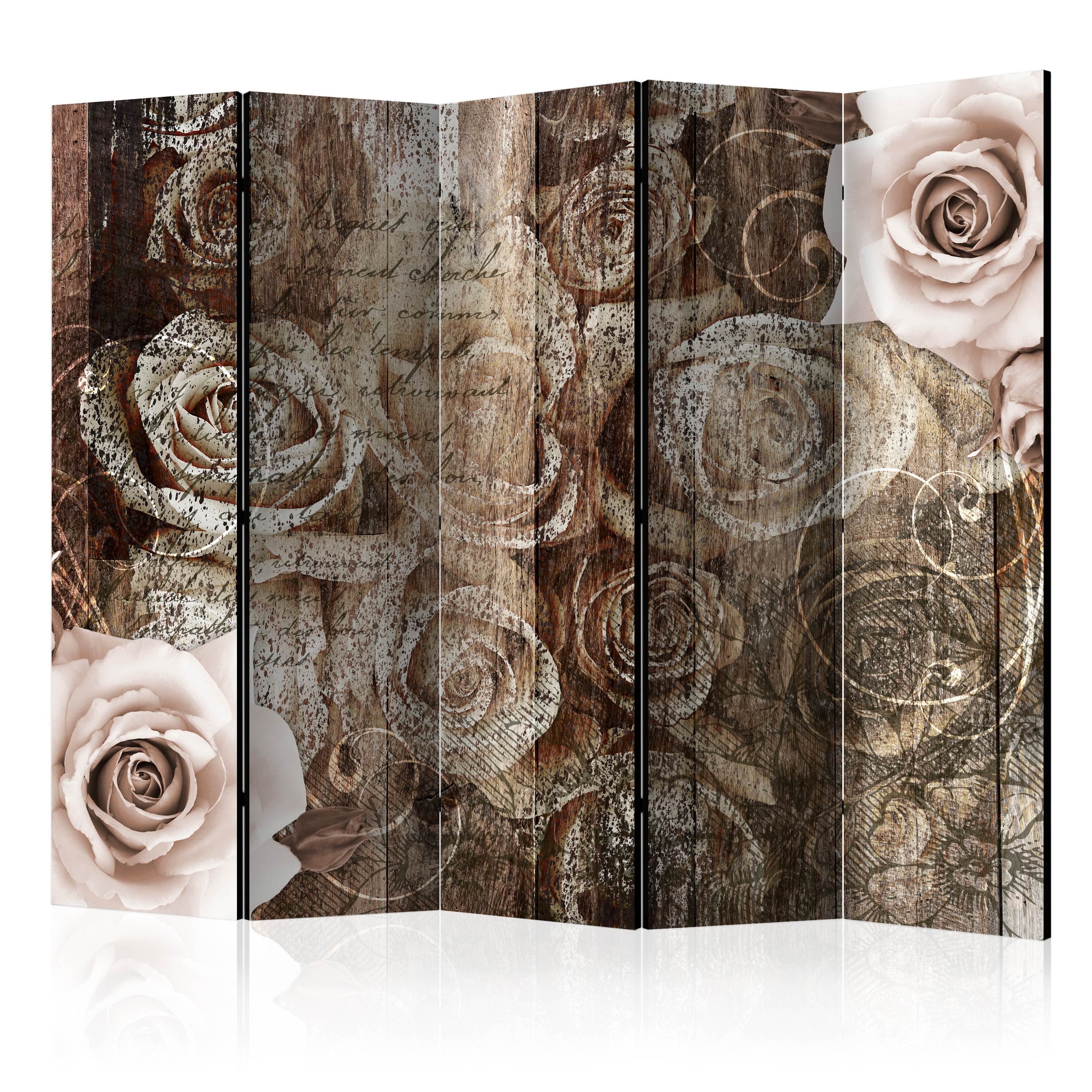 Aizslietnis 5-daļīgs - Vecs koks un rozes (225x172cm) 225x172 cm Home Trends