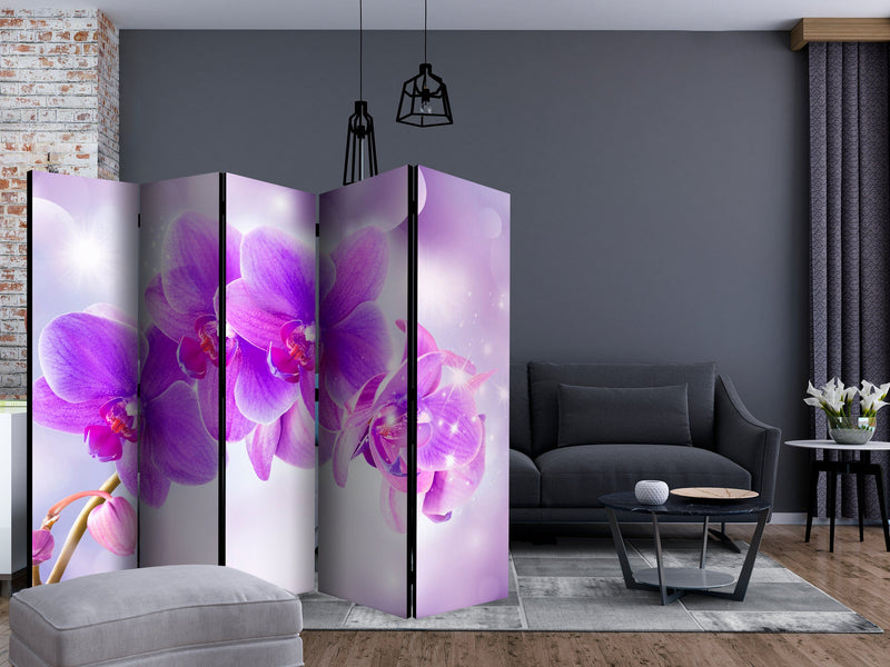 Aizslietnis 5-daļīgs - Violetās orhidejas (225x172cm) 225x172 cm Home Trends
