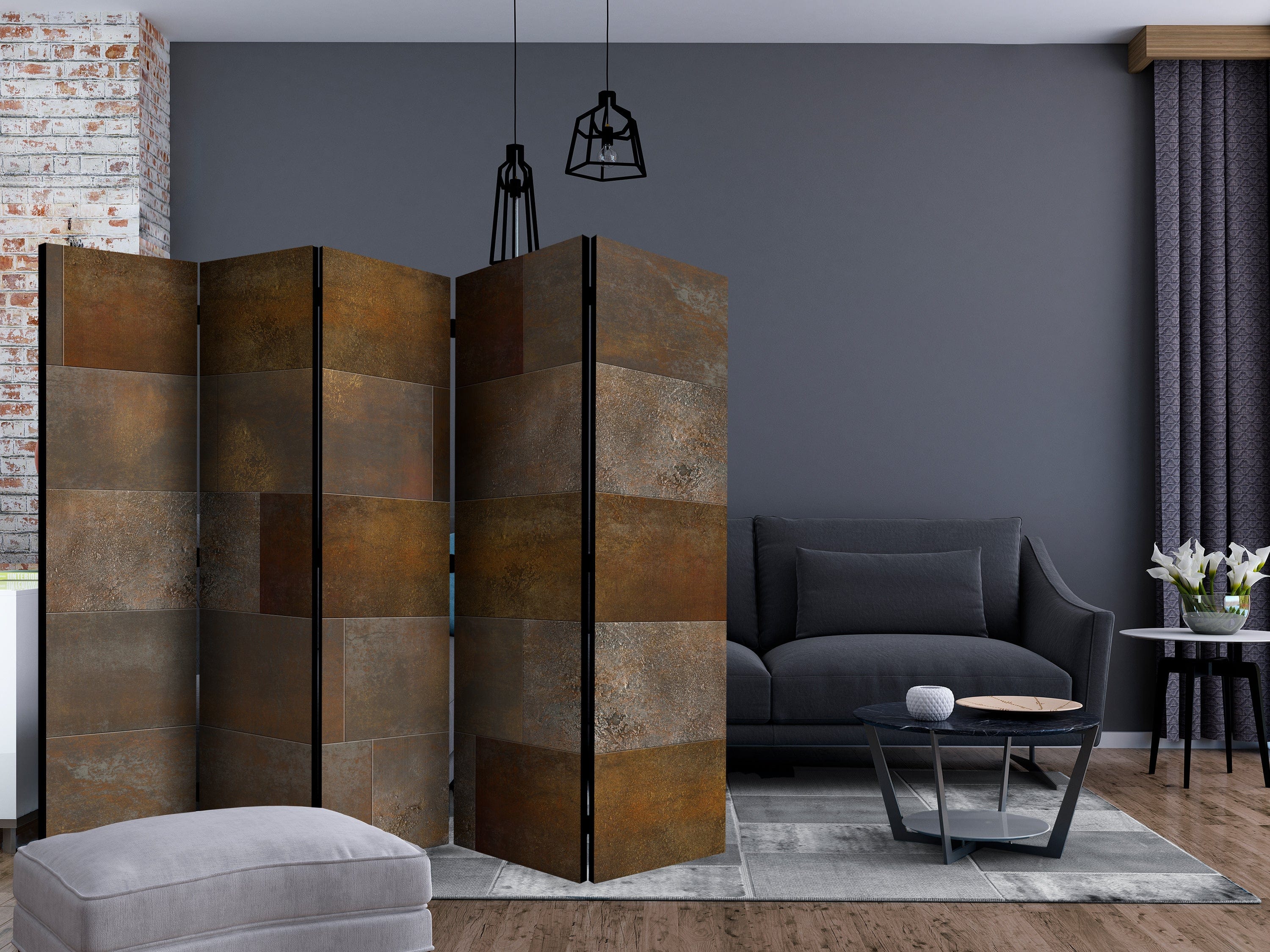 Aizslietnis 5-daļīgs - Zelta kaskāde (225x172cm) 225x172 cm Home Trends