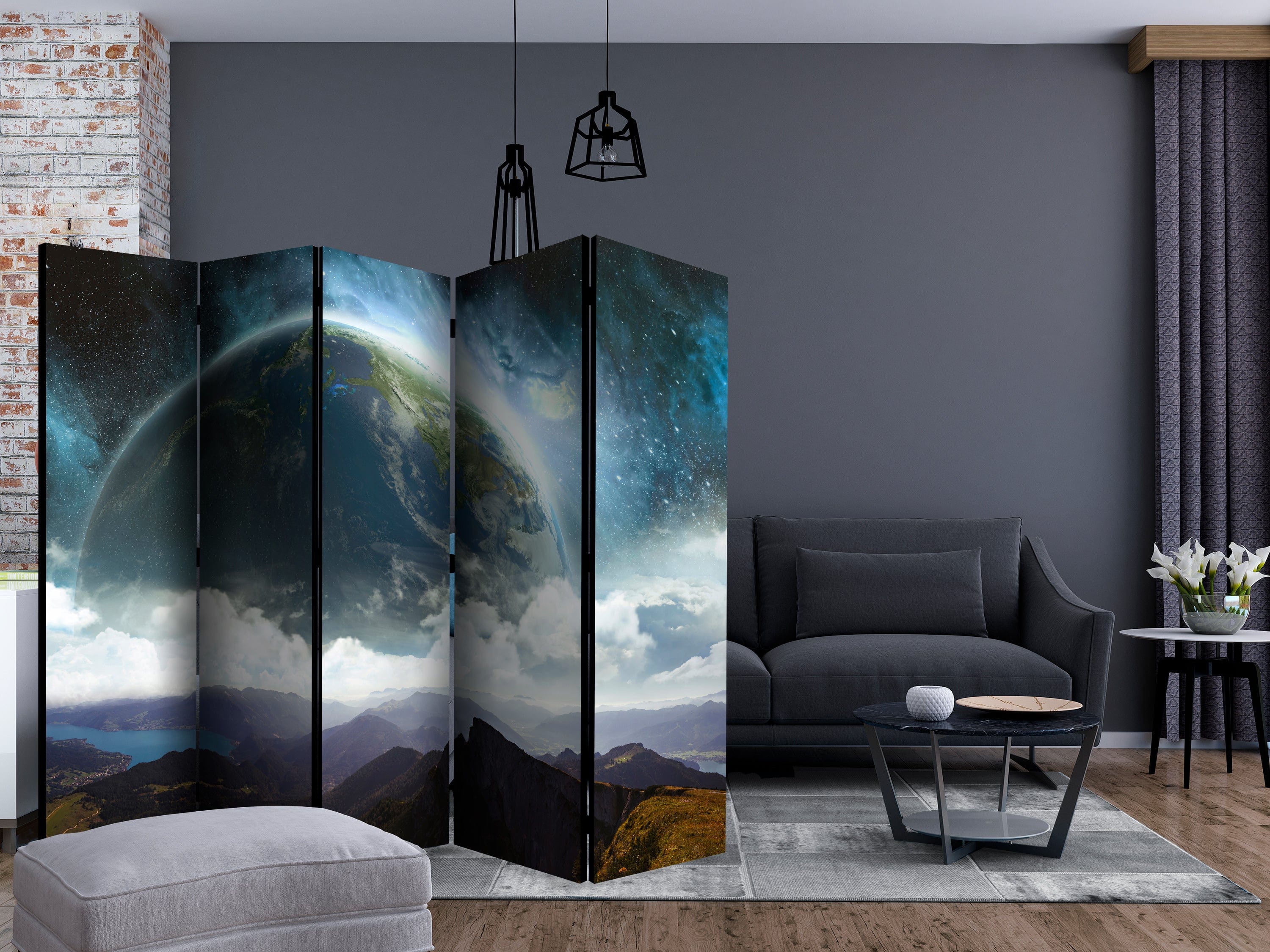 Aizslietnis 5-daļīgs - Zeme 3. versija (225x172cm) 225x172 cm Home Trends