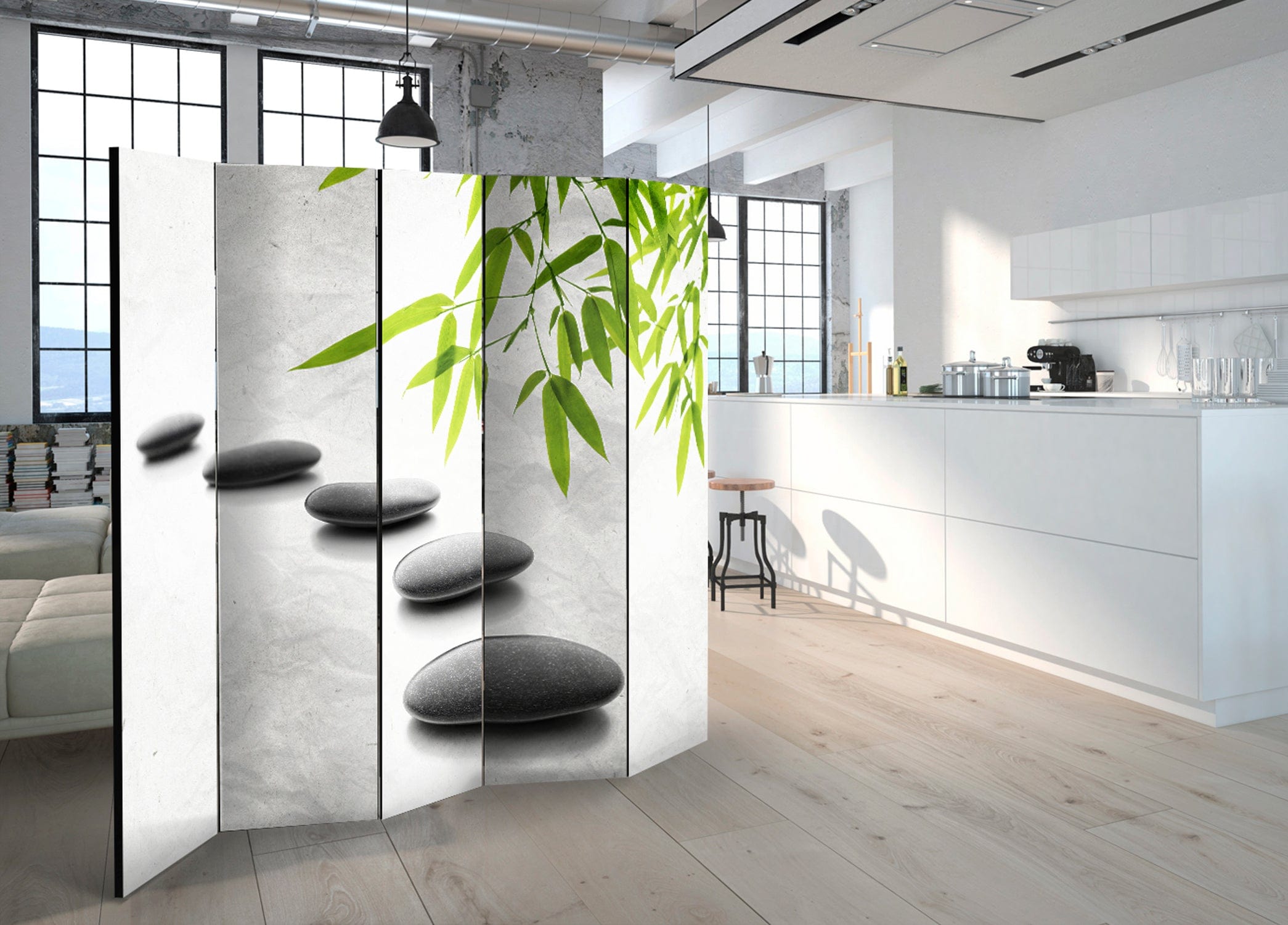 Aizslietnis 5-daļīgs - Zen akmeņi (225x172cm) 225x172 cm Home Trends