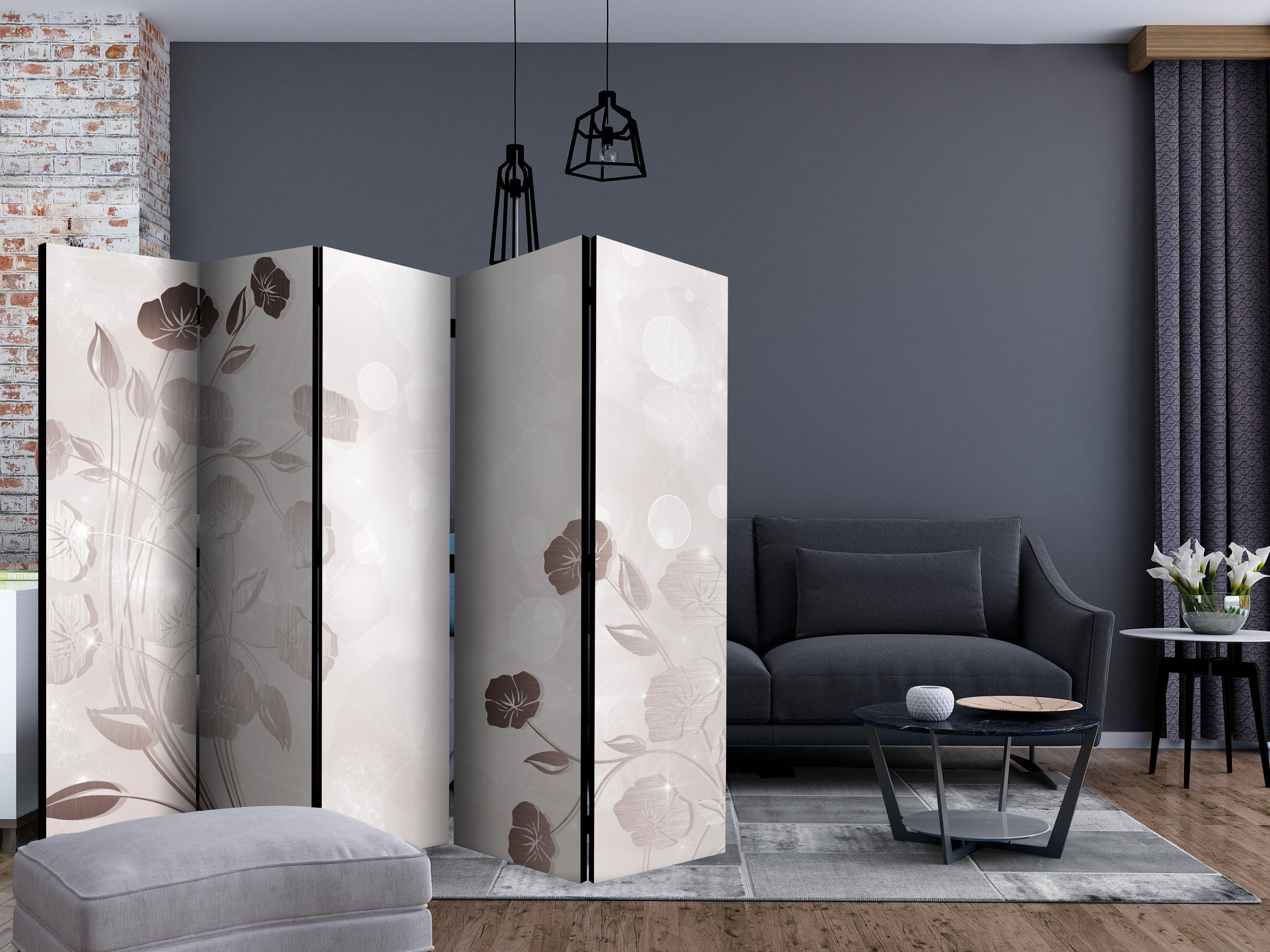 Aizslietnis 5-daļīgs - Ziedu maigums (225x172cm) 225x172 cm Home Trends