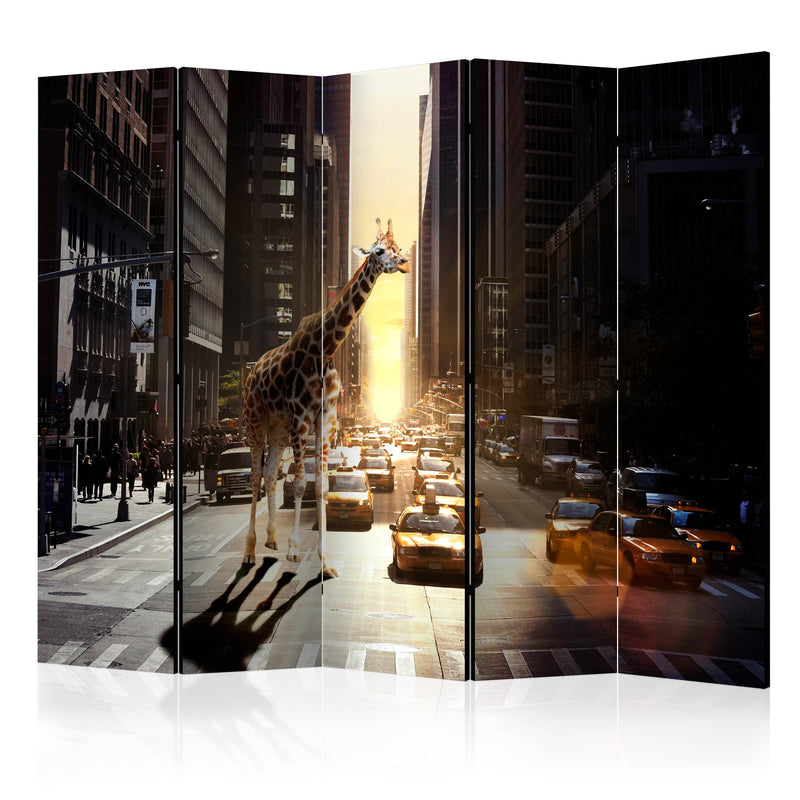 Aizslietnis 5-daļīgs - Žirafe lielajā pilsētā (225x172cm) 225x172 cm Home Trends