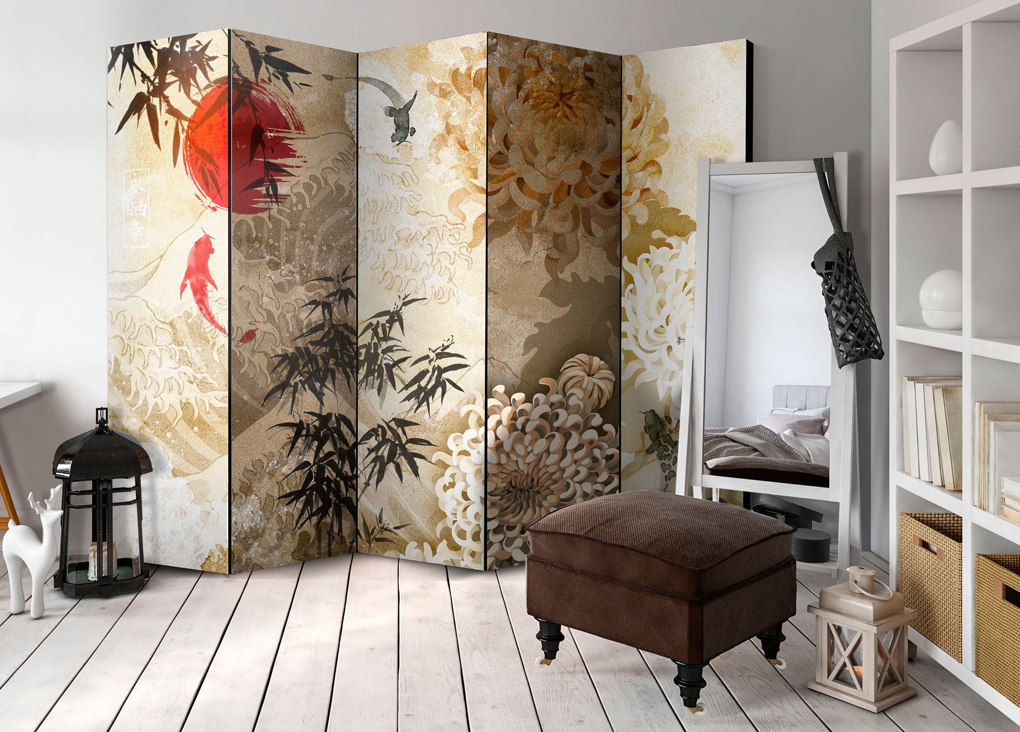 Aizslietnis 5-daļīgs - Zivju deja (225x172cm) 225x172 cm Home Trends
