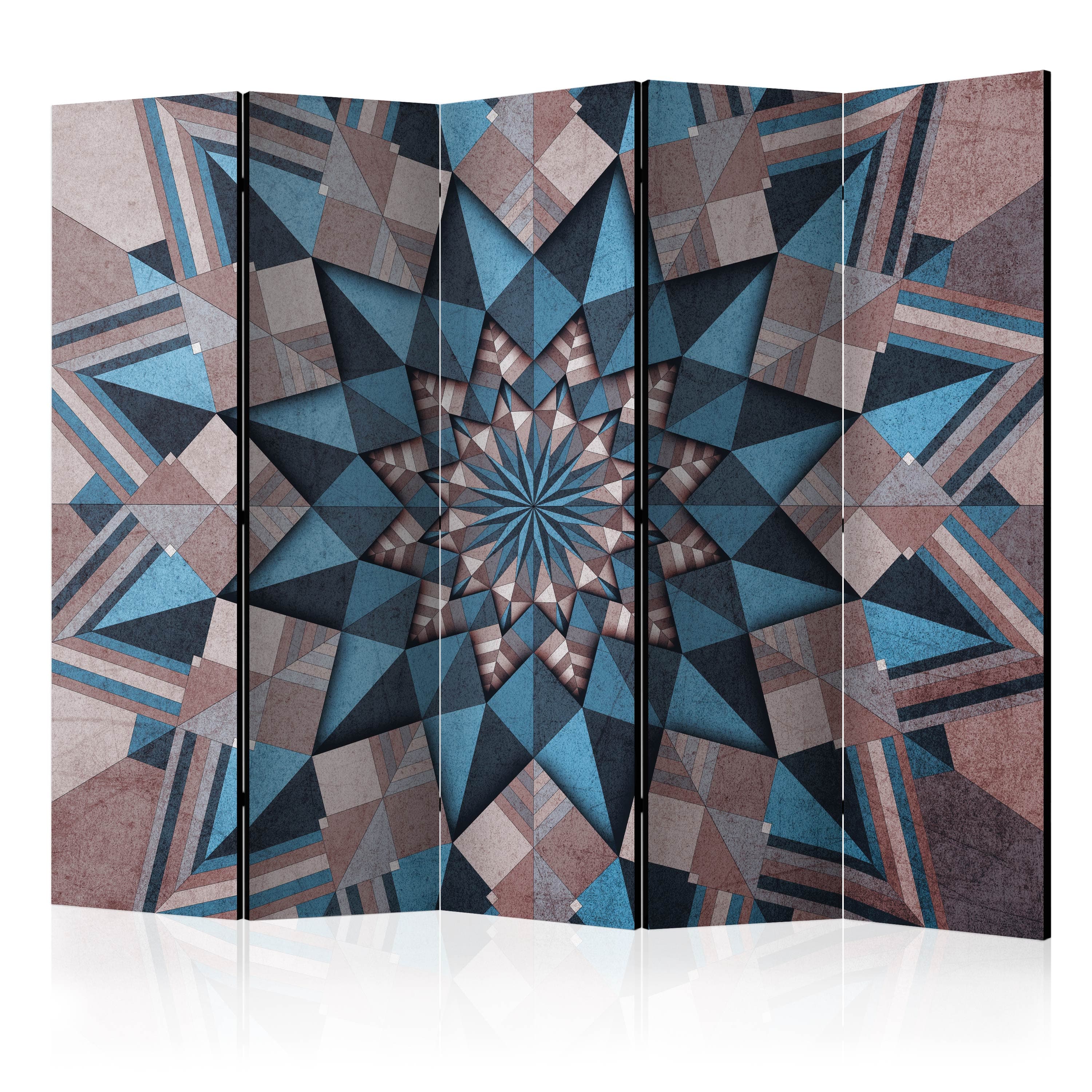 Aizslietnis 5-daļīgs - Zvaigžņu mandala (brūna un zila) (225x172cm) 225x172 cm Home Trends