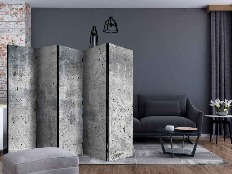Aizslietnis ar betona rakstu pelēkā krāsā, 5-daļīgs, (225x172cm) 225x172 cm Home Trends