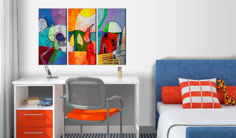 Ar rokām gleznota Kanva - Colourful landscape 120x80 Home Trends