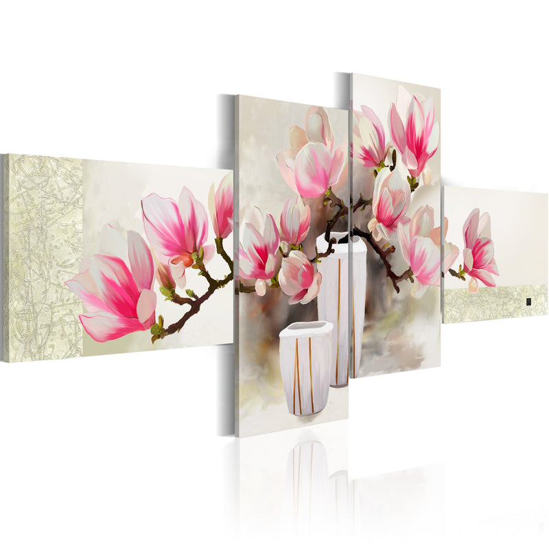 Ar rokām gleznota Kanva - Fragrance of magnolias 100x45 Home Trends