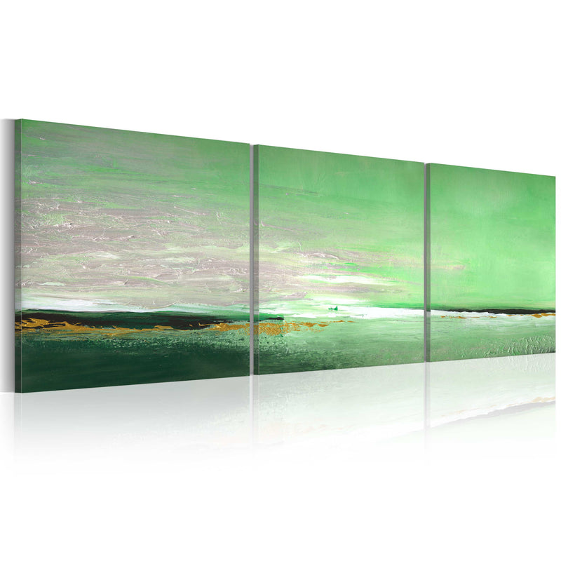 Ar rokām gleznota Kanva - Sea-green coast 150x50 Home Trends