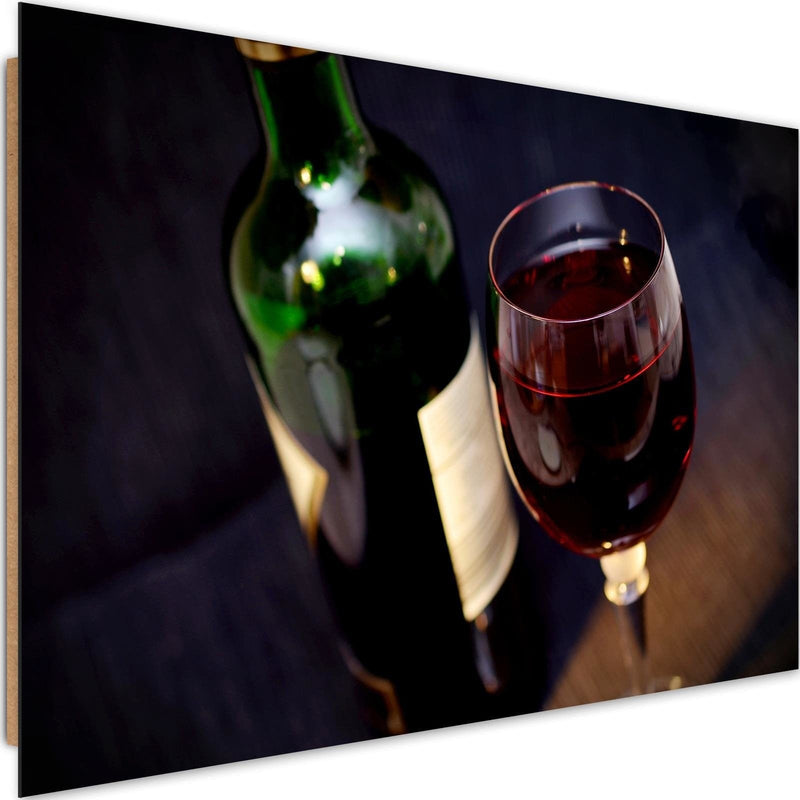 Dekoratīvais panelis - A Bottle Of Wine And A Glass  Home Trends Deco