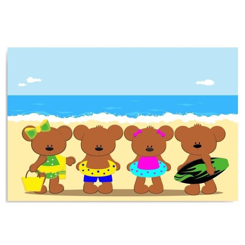 Dekoratīvais panelis - Bears On The Beach  Home Trends Deco