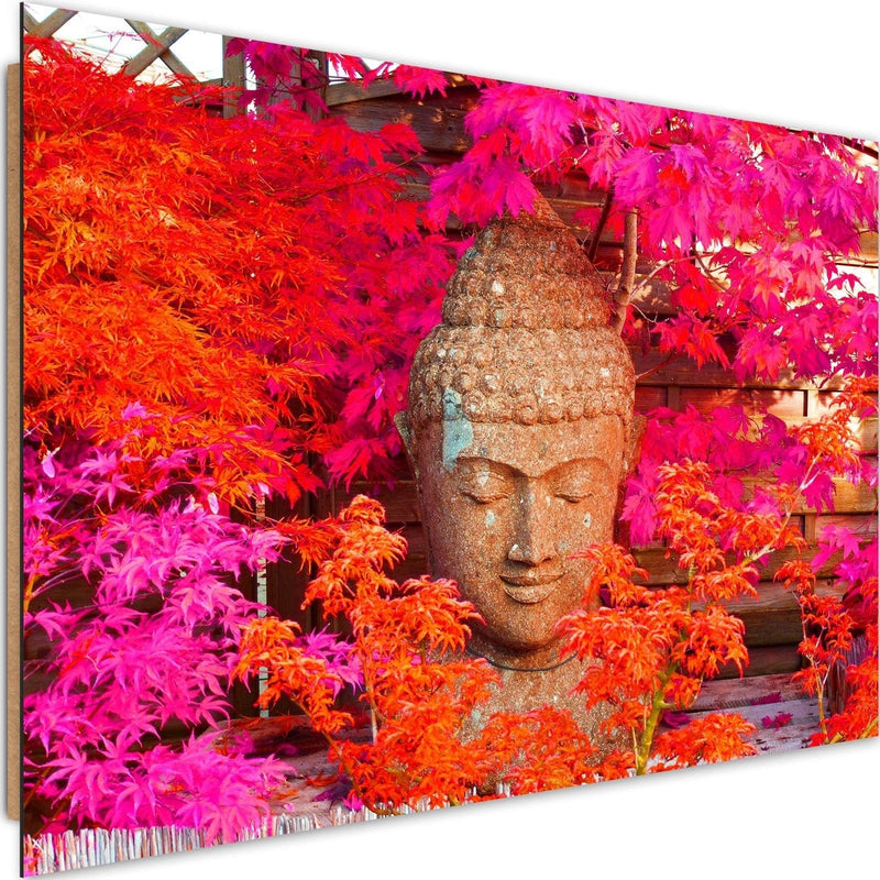 Dekoratīvais panelis - Buddha Head Between The Leaves 2  Home Trends Deco