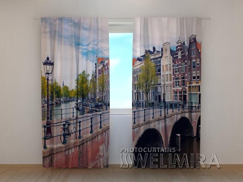 Dienas un nakts aizkari - Amsterdamas tilts 180 x 140 cm (2X 90x140 cm) / SCREEN E-interjers.lv
