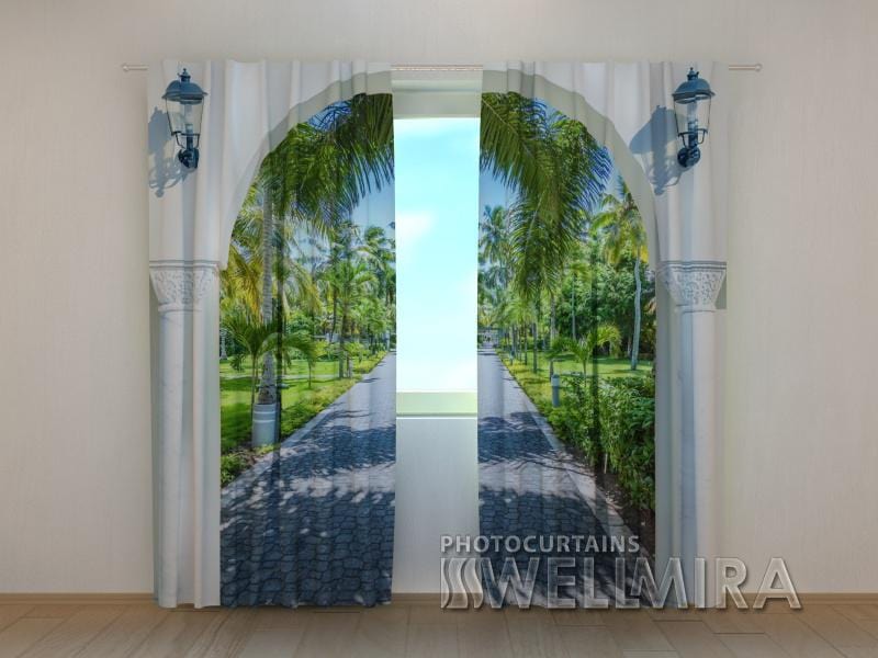Dienas un nakts aizkari - Arka uz aleju 180 x 140 cm (2X 90x140 cm) / SCREEN E-interjers.lv