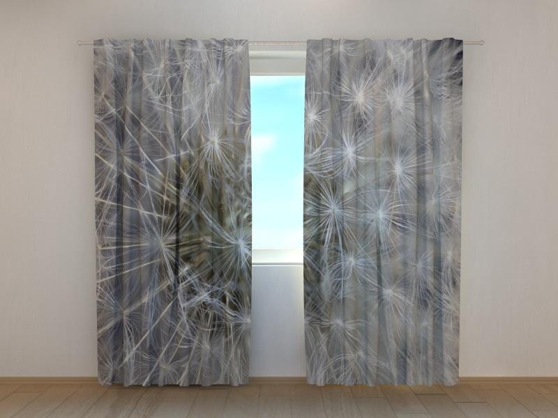 Dienas un nakts aizkari - Baltā pūkainā pienene 180 x 140 cm (2X 90x140 cm) / SCREEN E-interjers.lv