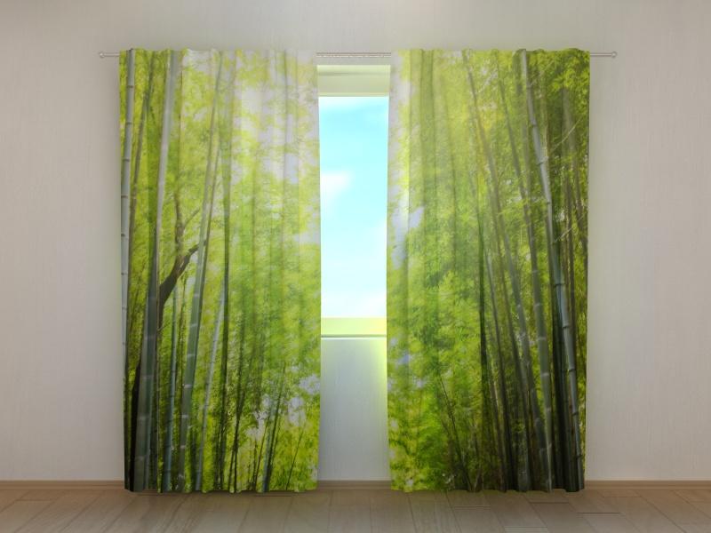 Dienas un nakts aizkari - Bambusa mežs saulrietā 180 x 140 cm (2X 90x140 cm) / SCREEN E-interjers.lv