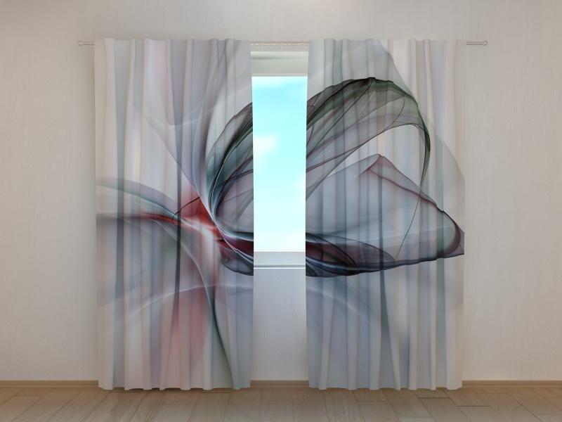 Dienas un nakts aizkari - Eleganta melna abstrakcija 180 x 140 cm (2X 90x140 cm) / SCREEN E-interjers.lv