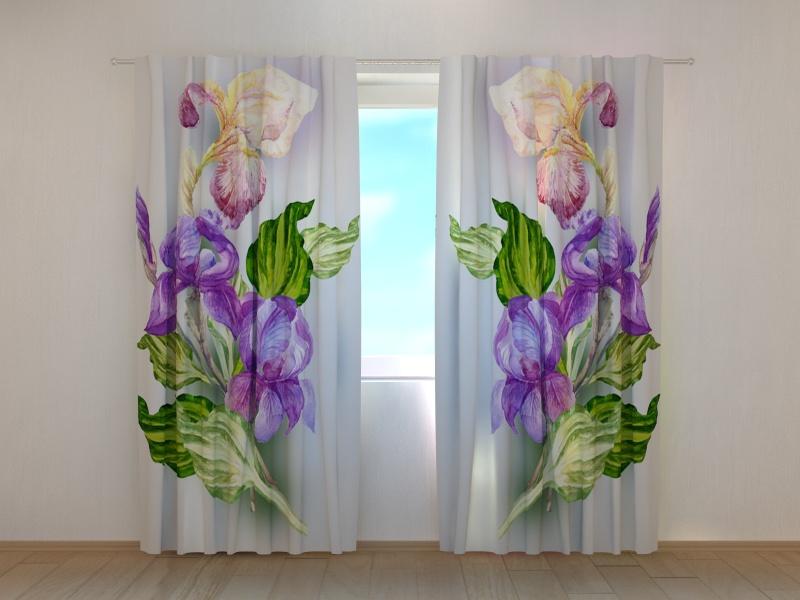 Dienas un nakts aizkari - Gaisīgās īrises 180 x 140 cm (2X 90x140 cm) / SCREEN E-interjers.lv