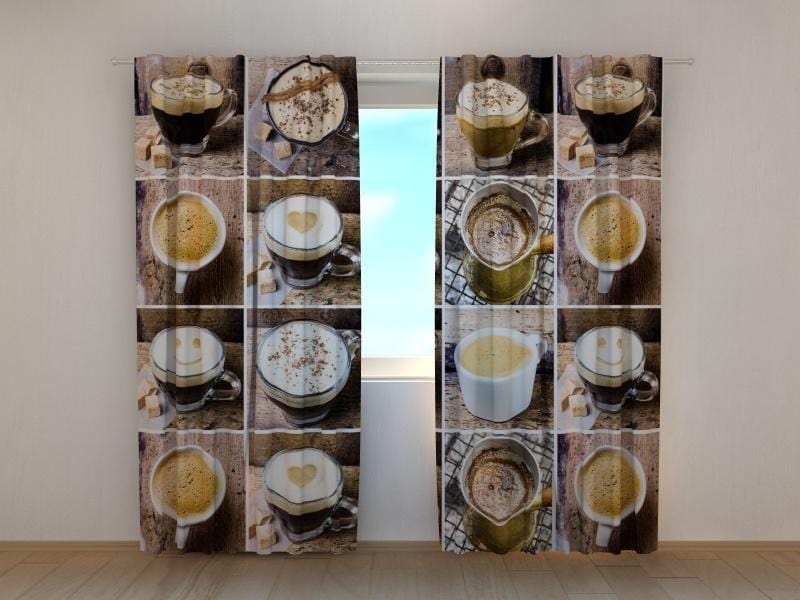 Dienas un nakts aizkari - Kafijas aromāts 180 x 140 cm (2X 90x140 cm) / SCREEN E-interjers.lv
