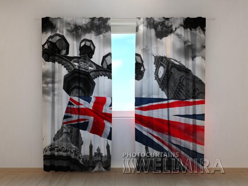 Dienas un nakts aizkari - Lielbritānijas karogs 2 180 x 140 cm (2X 90x140 cm) / SCREEN E-interjers.lv